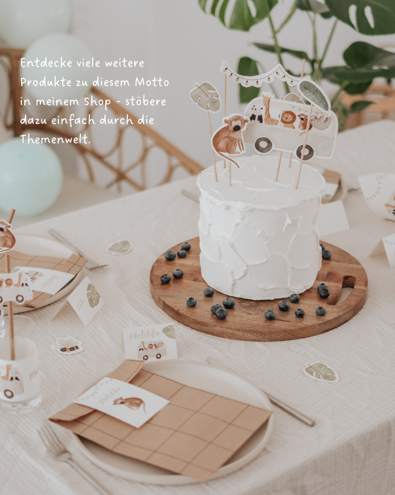 Girlande Dschungel Wimpel