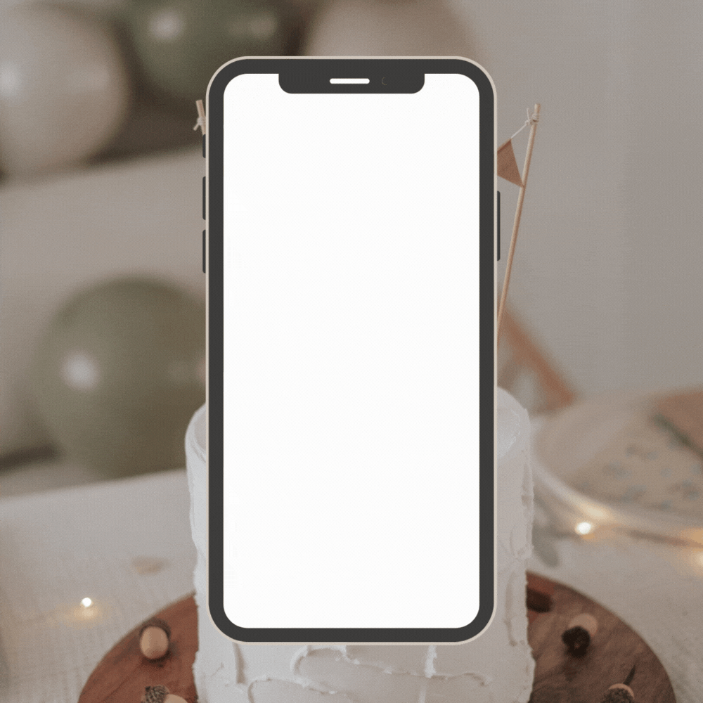 Einladung Smartphone Video Dinosaurier Brontosaurus