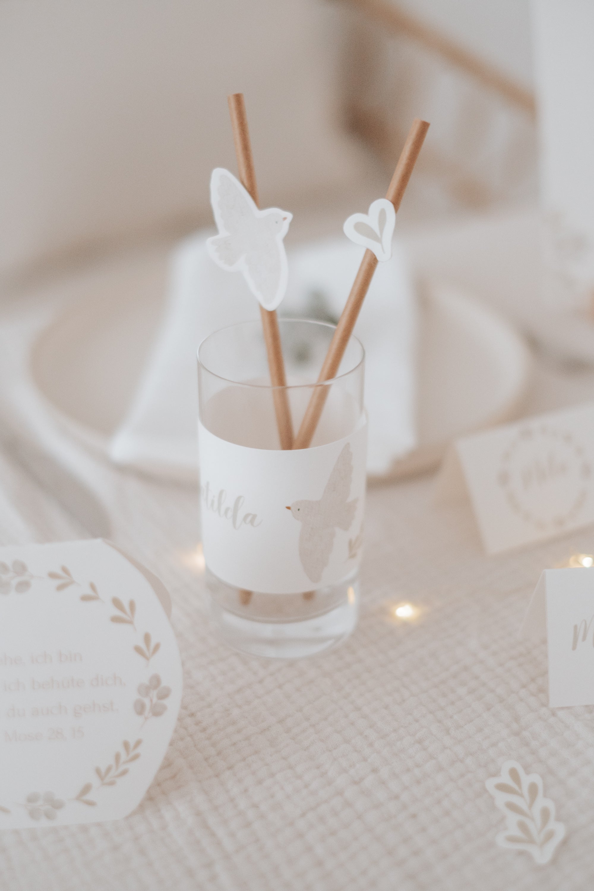 Banderolen Taufe Taube