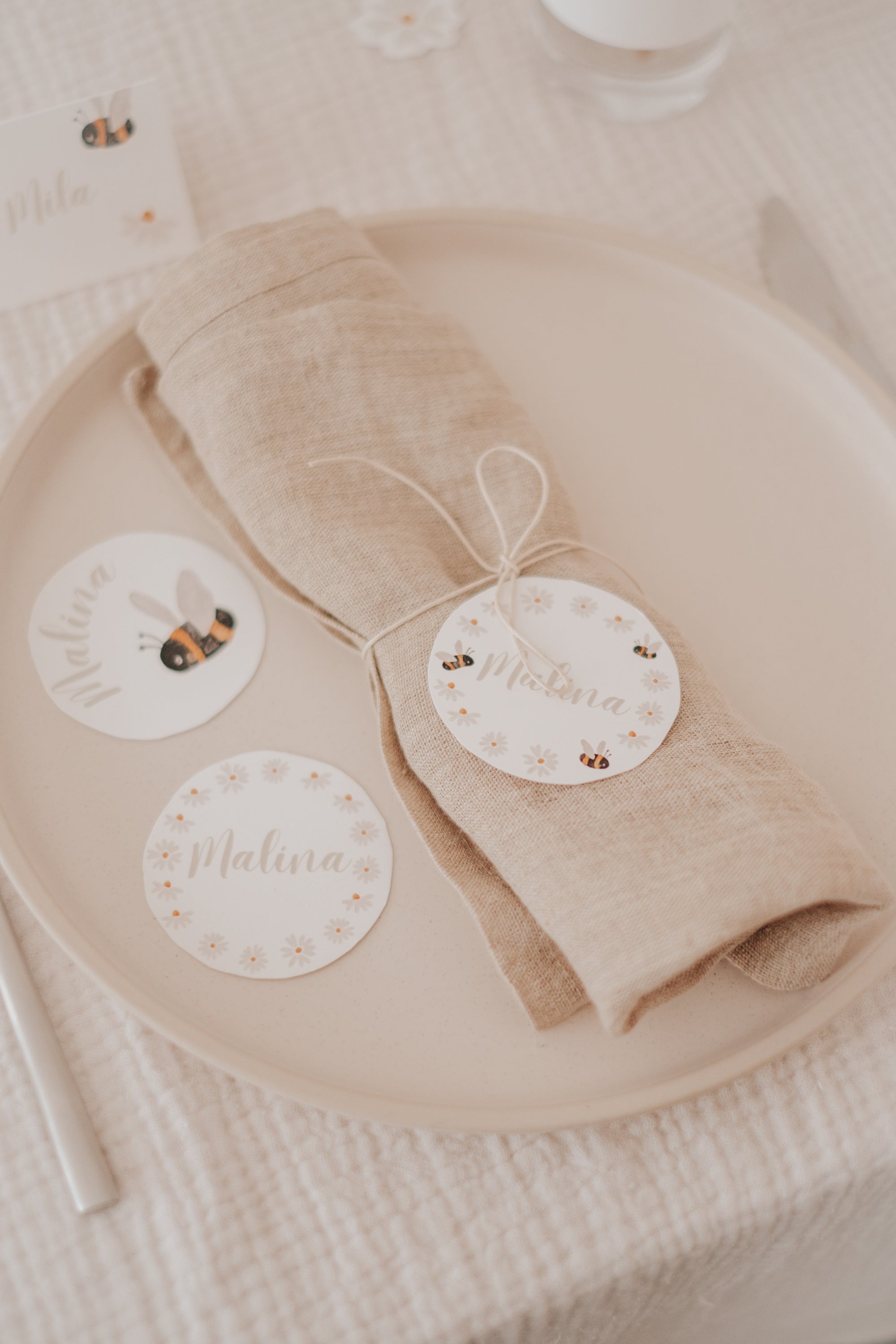 Geschenkanhänger Bienen