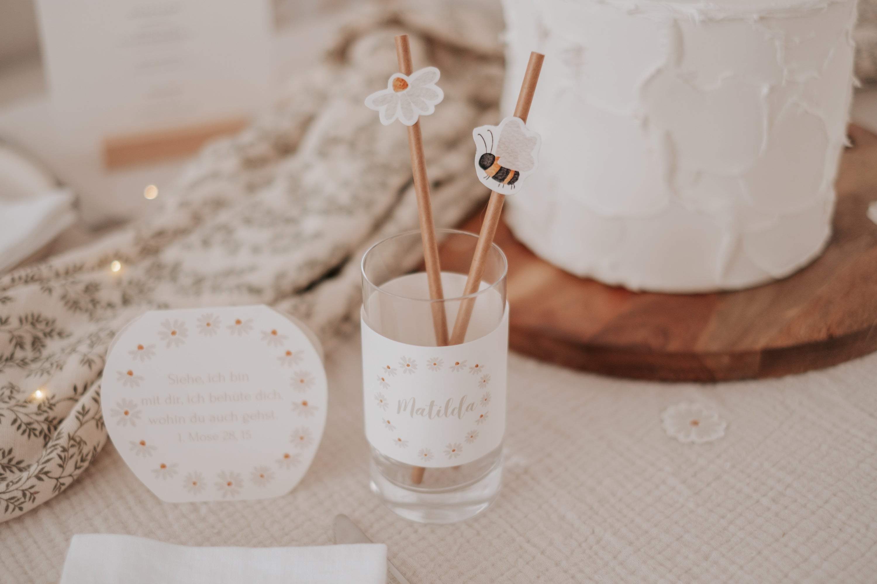 Set Taufe Gänseblümchen - großes Bundle