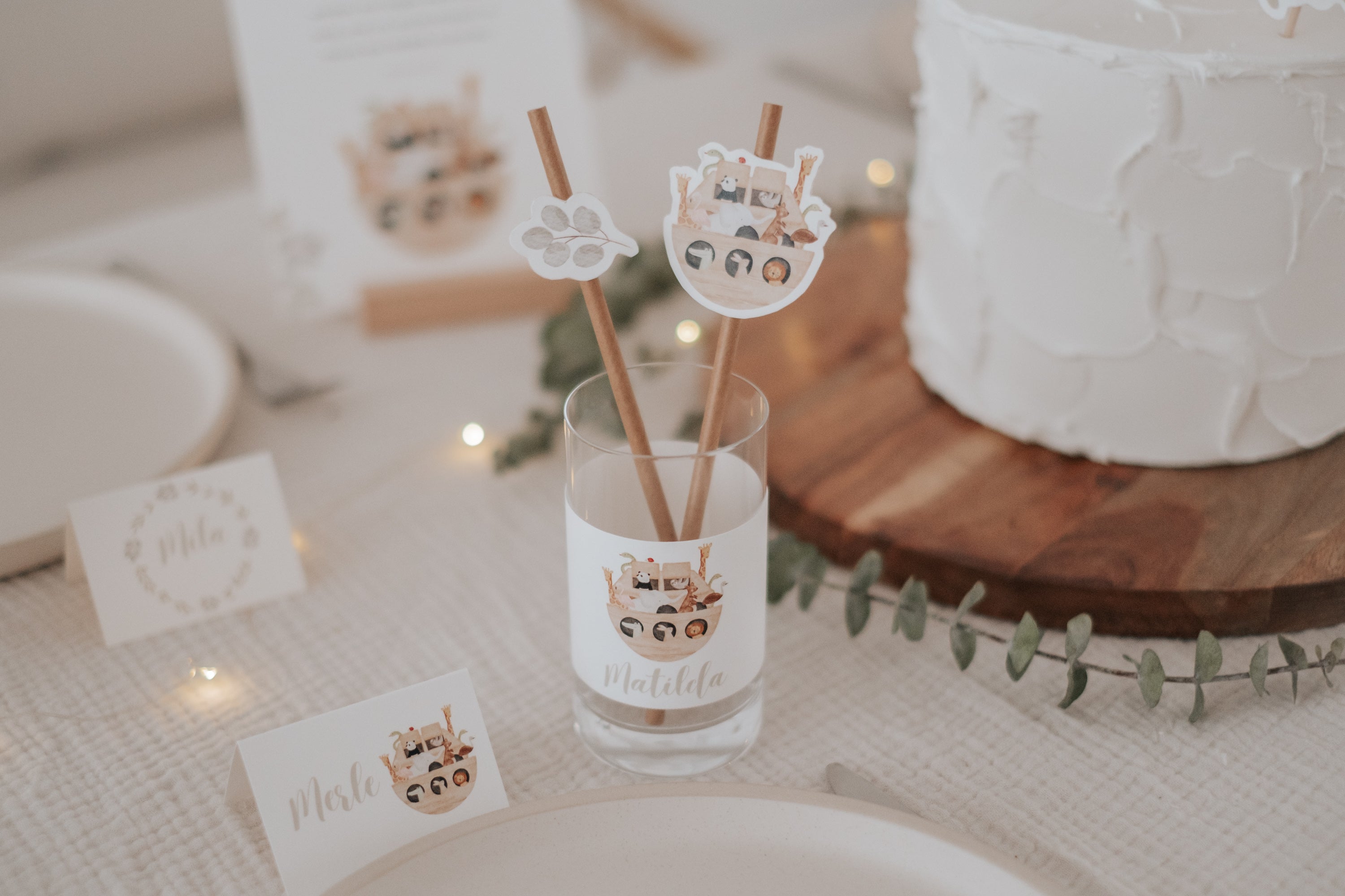 Set Taufe Arche Noah - großes Bundle
