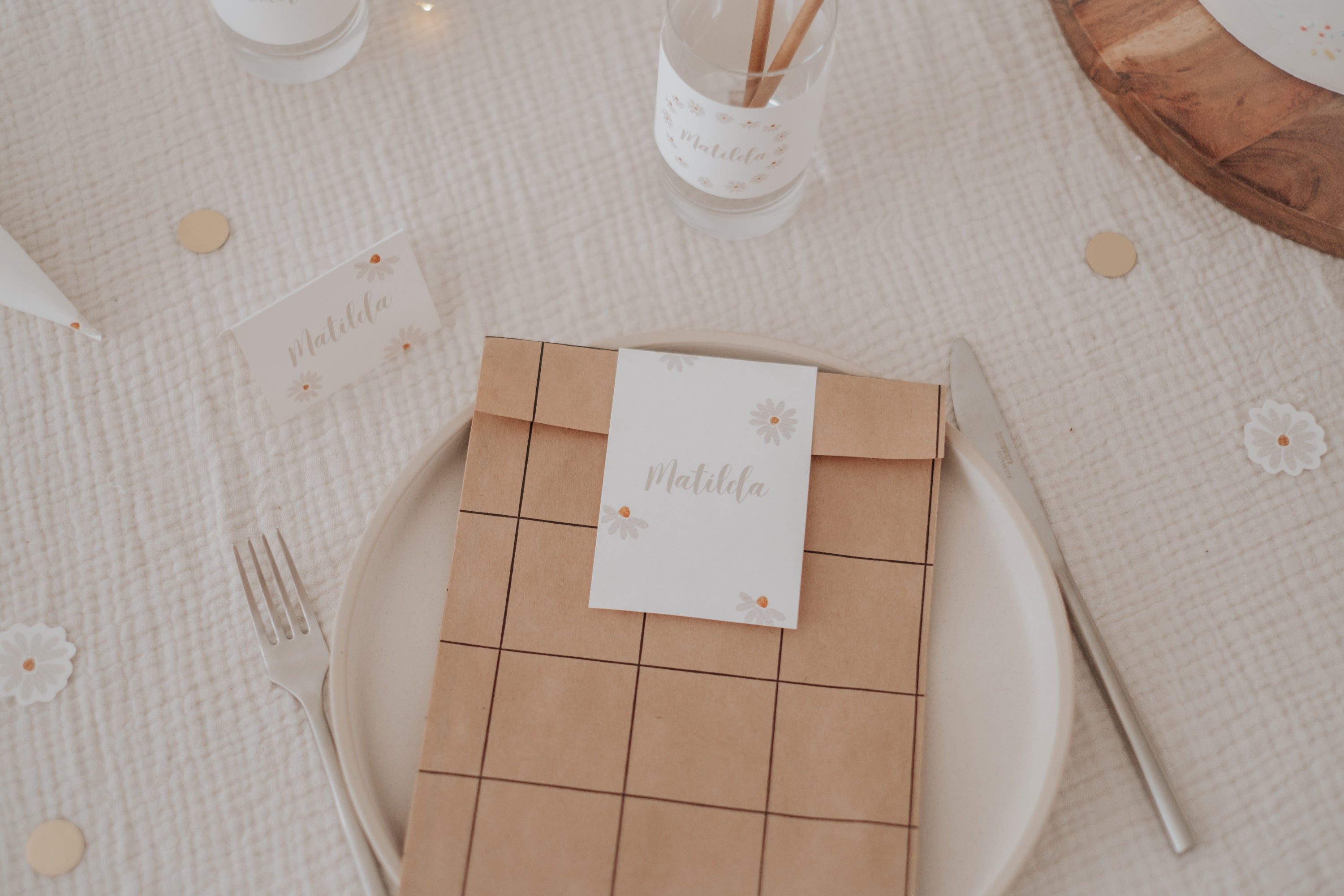 Geschenktüten Gänseblümchen