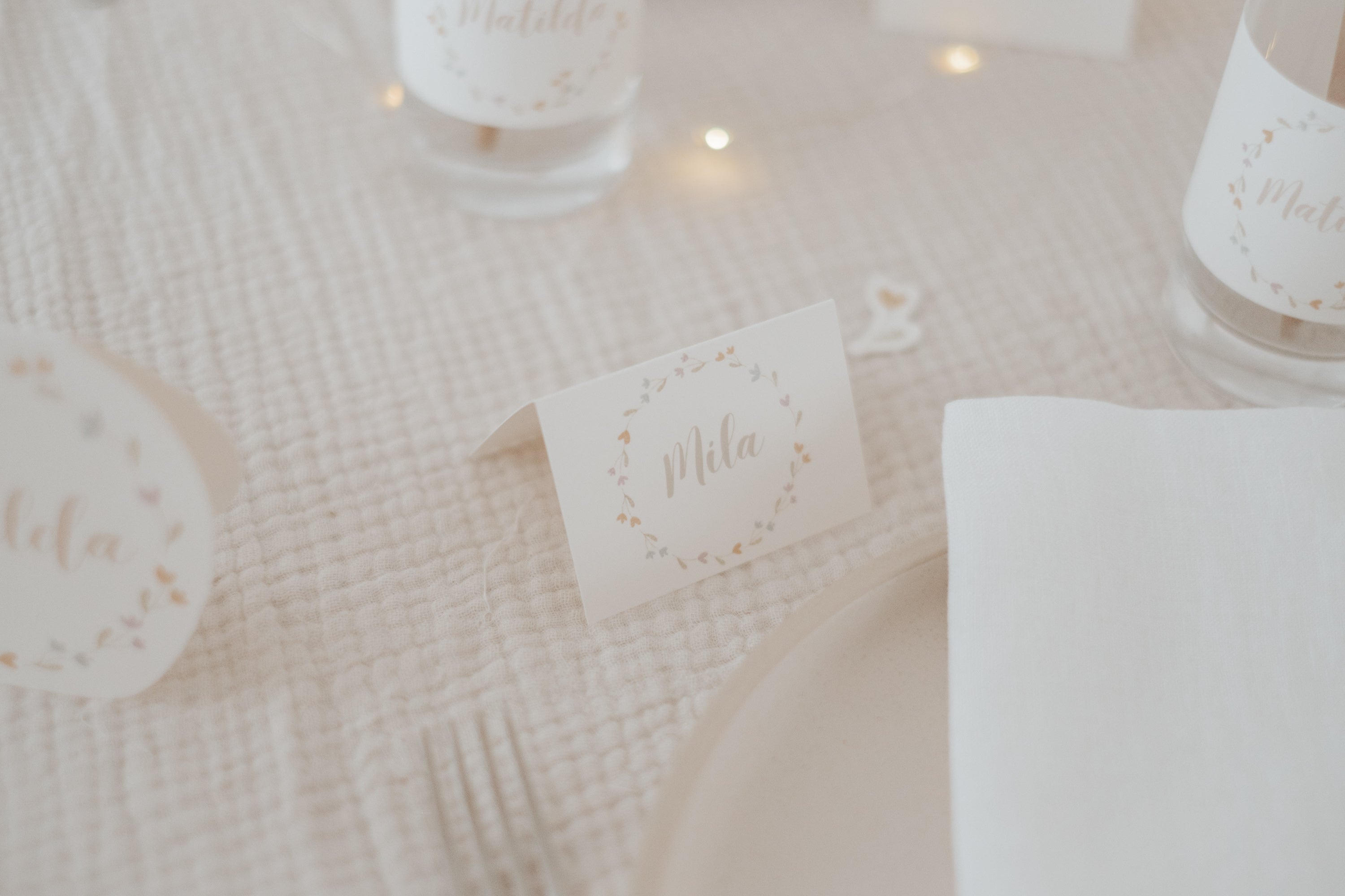 Set Taufe Blümchen - großes Bundle
