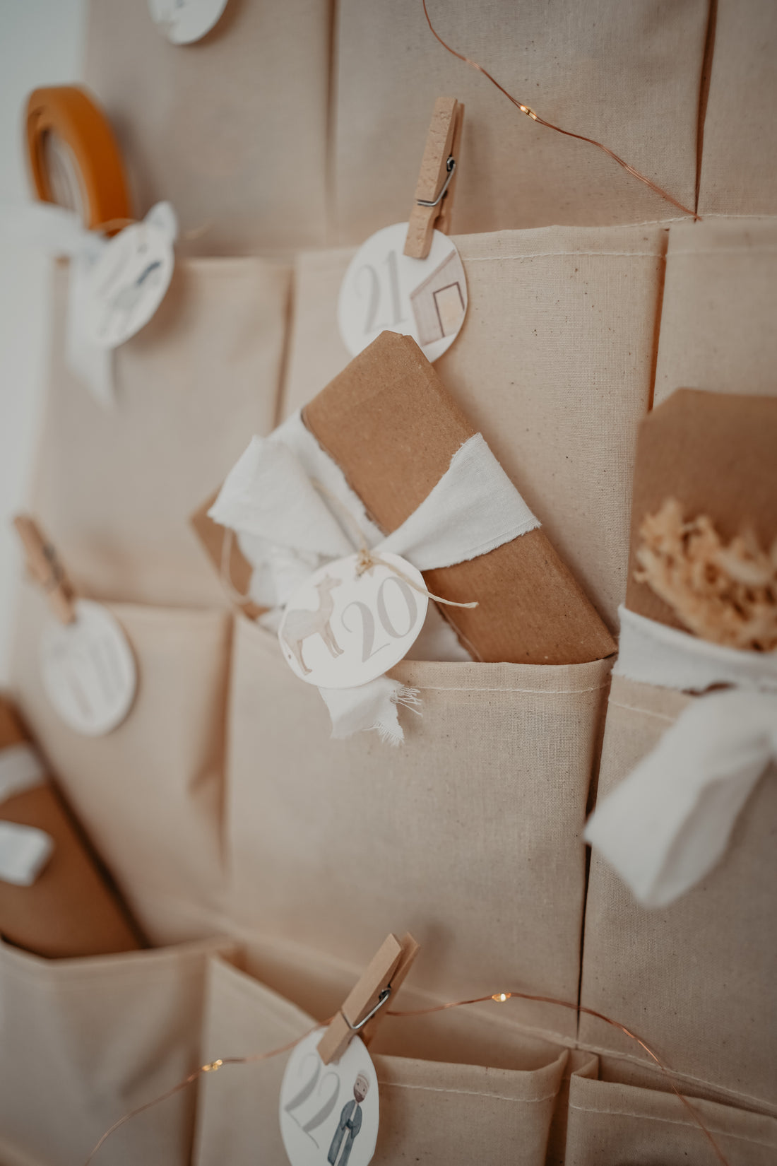 Adventskalenderzahlen Weihnachtsgeschichte Rund