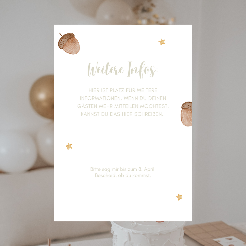 Einladung Pilz und Bär