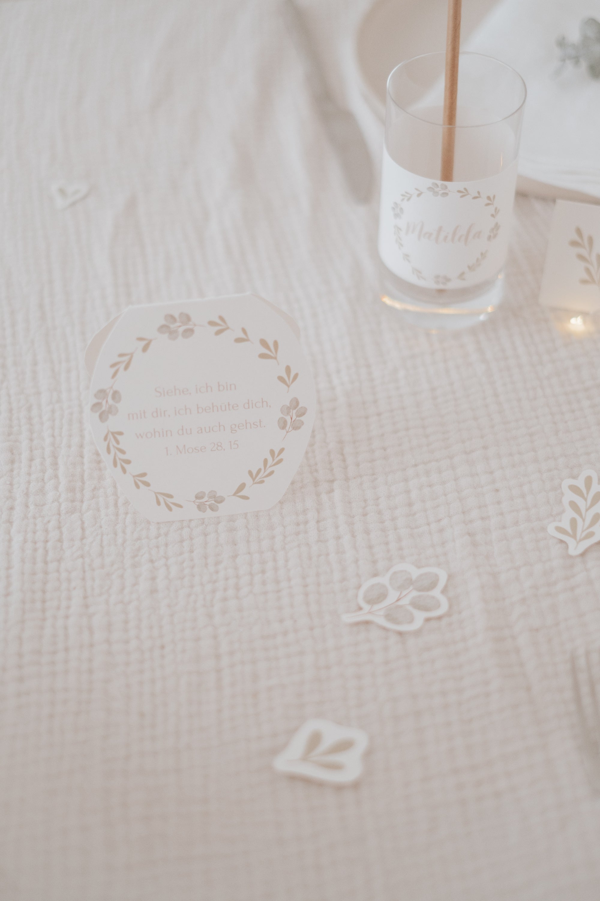 Set Taufe Greenery - großes Bundle