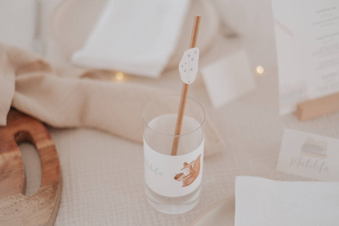 Strohhalme Schulanfang Eichhörnchen