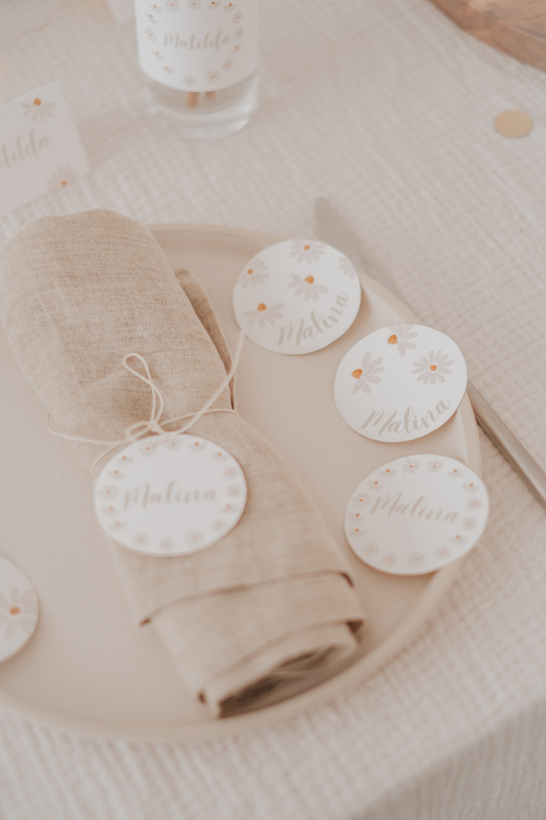 Geschenkanhänger Gänseblümchen