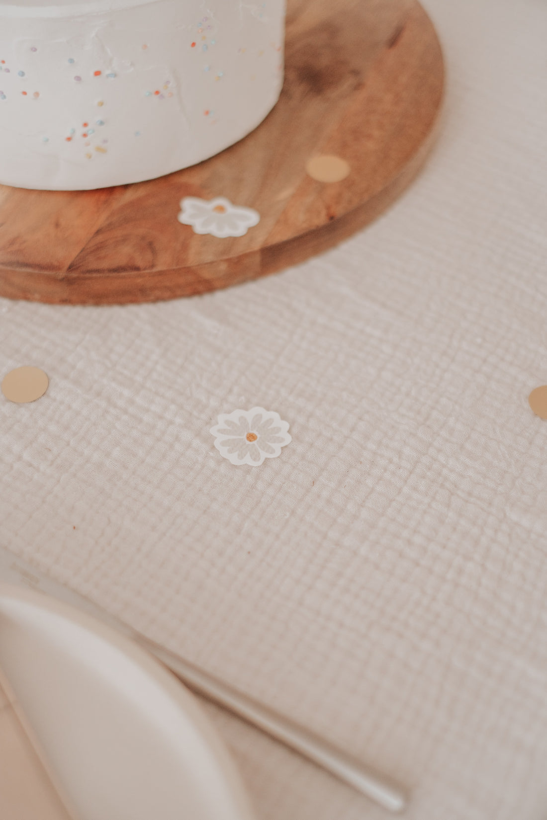 Tischdeko Gänseblümchen