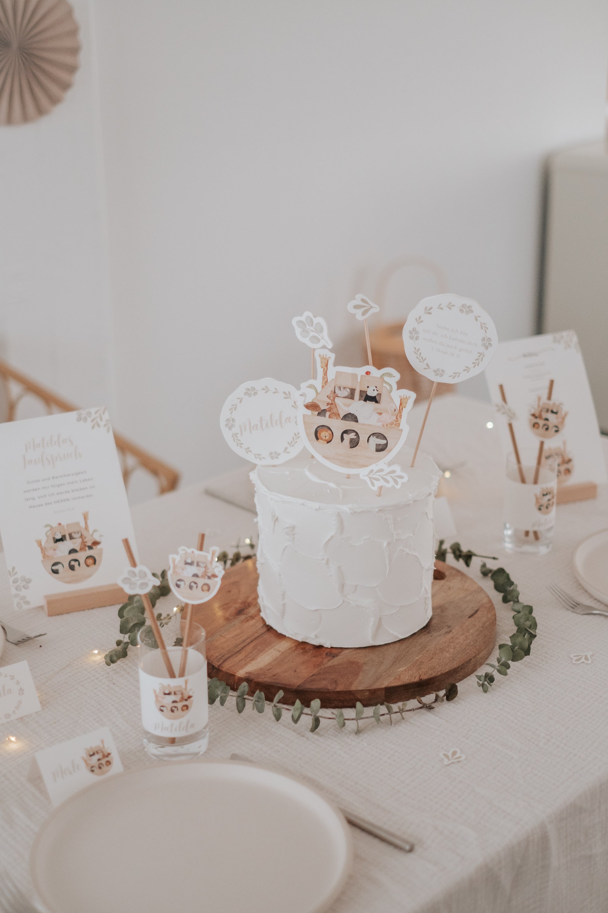Caketopper Taufe Arche Noah
