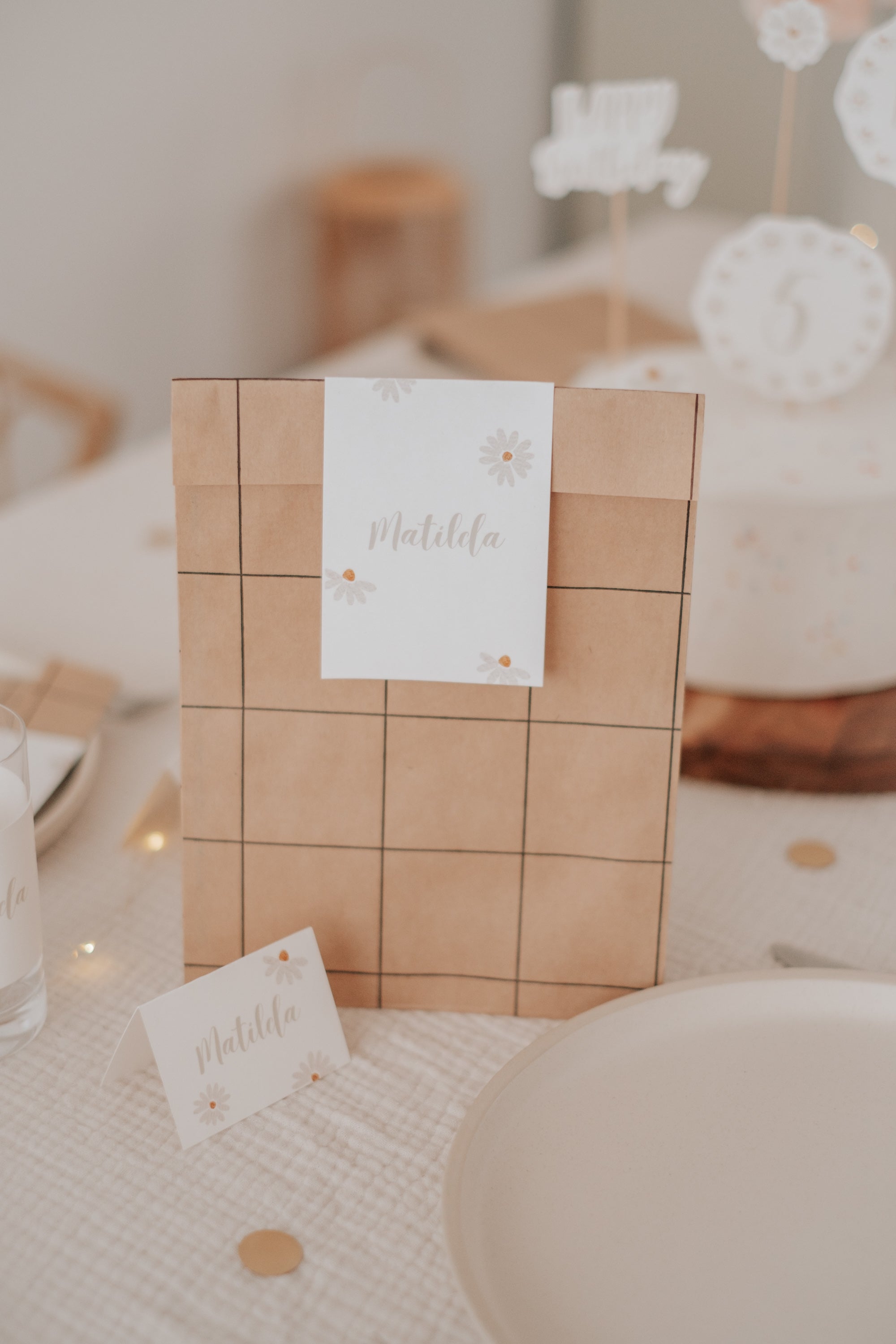 Geschenktüten Gänseblümchen