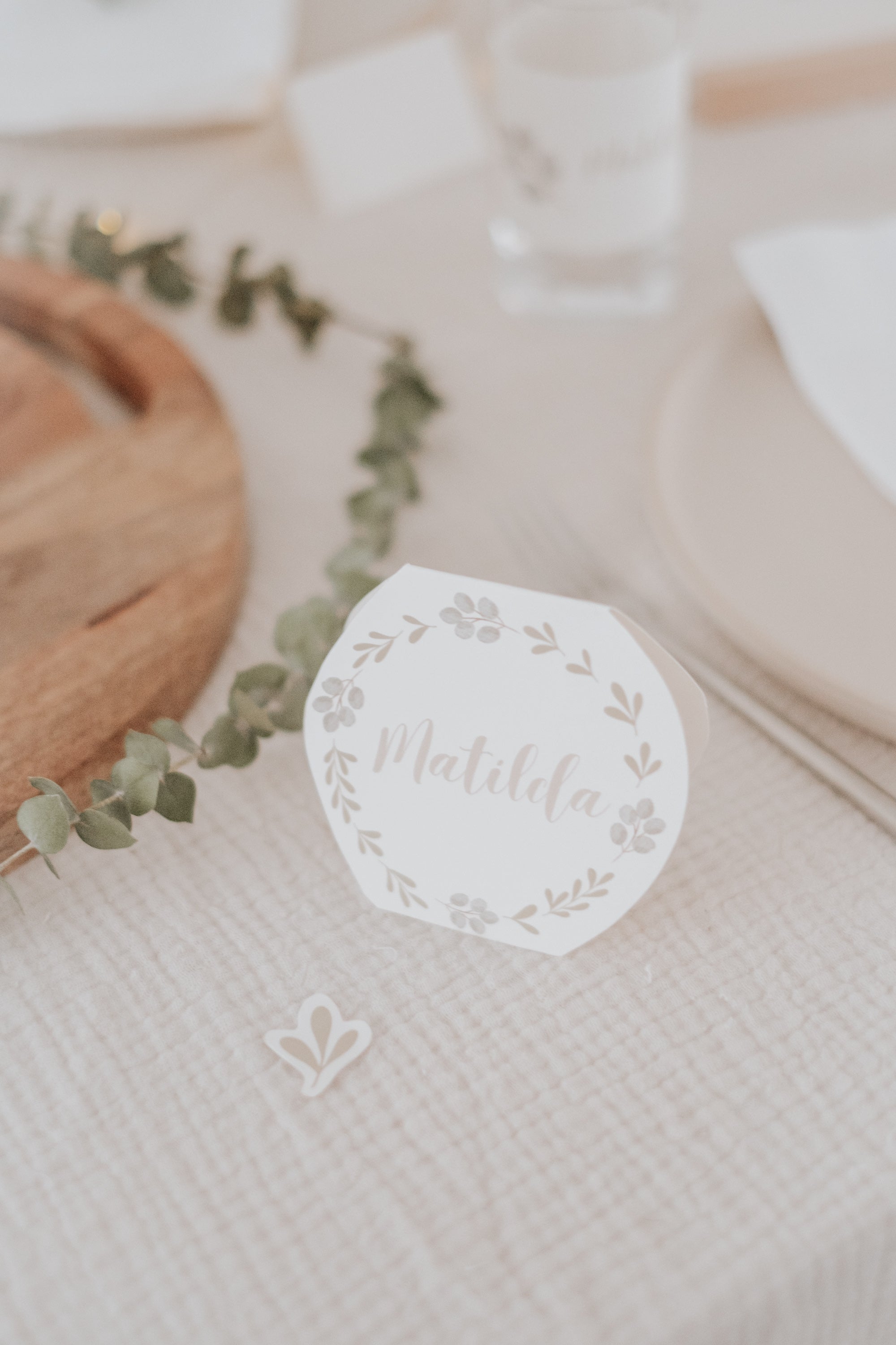 Tischdeko Taufe Taube