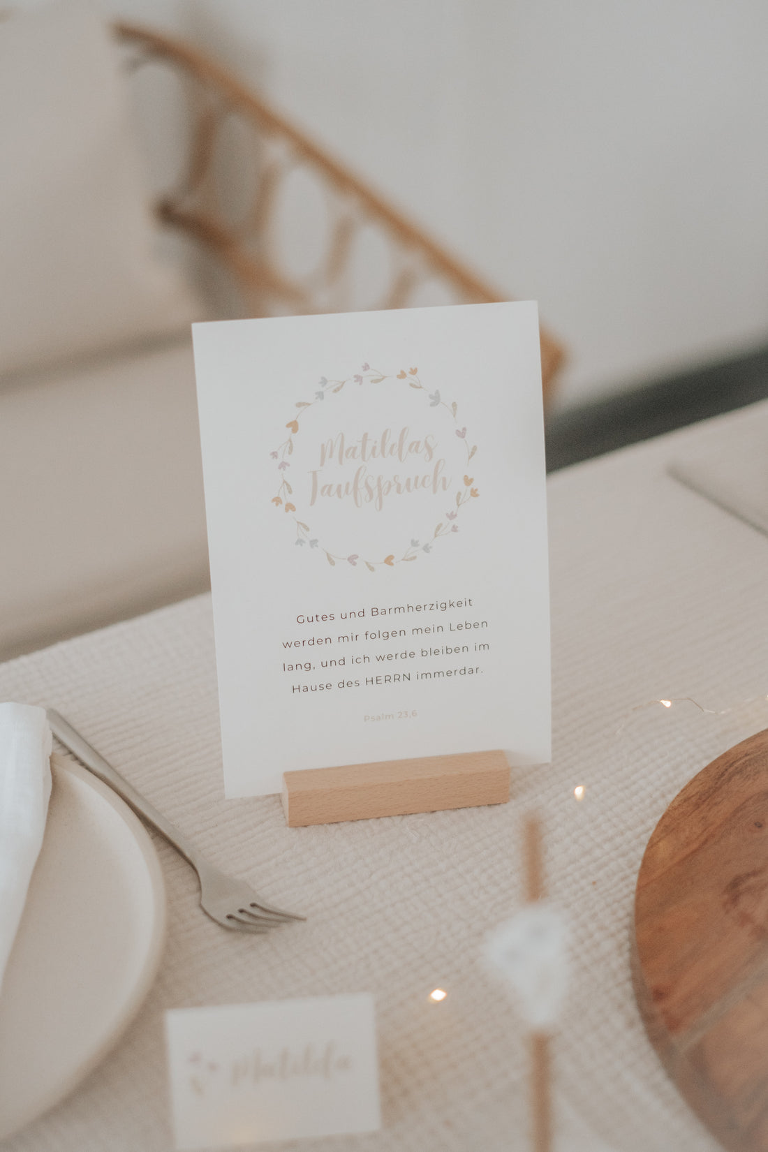 Taufspruch Taufe Blümchen