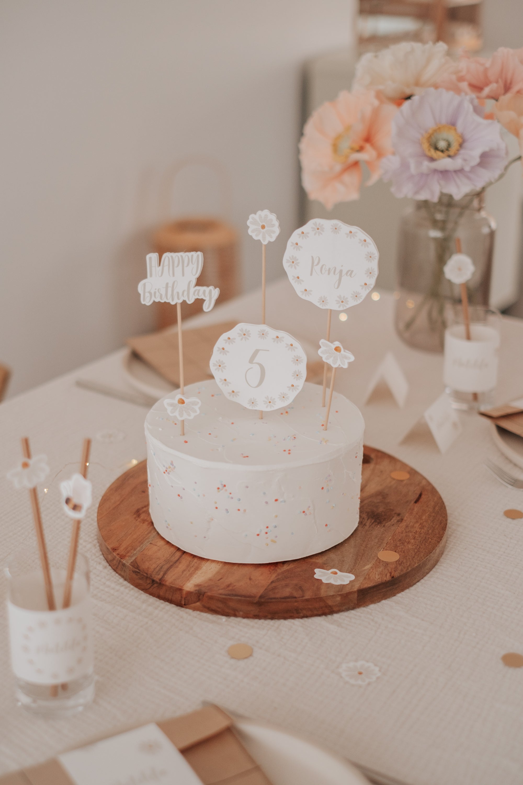 Caketopper Gänseblümchen