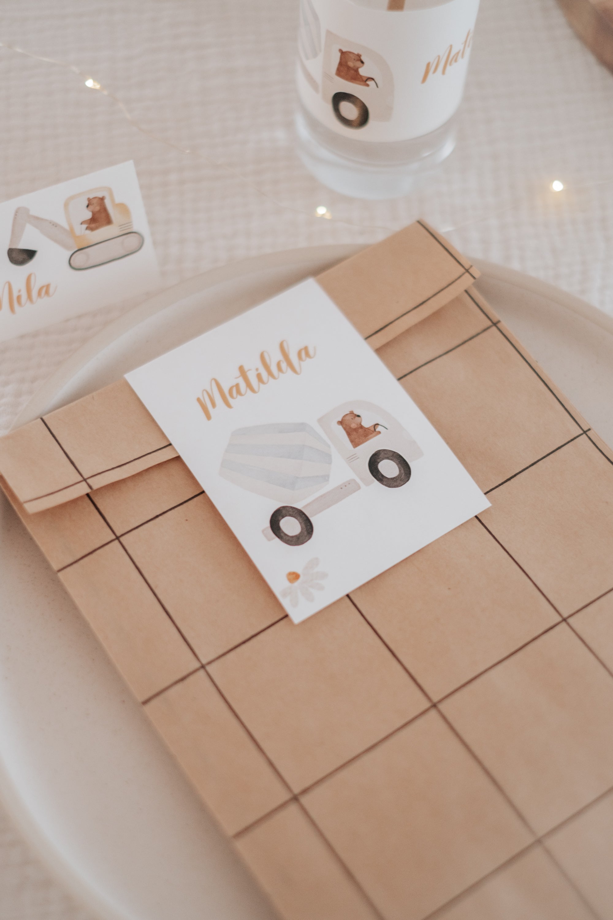 Geschenktüten Baustelle