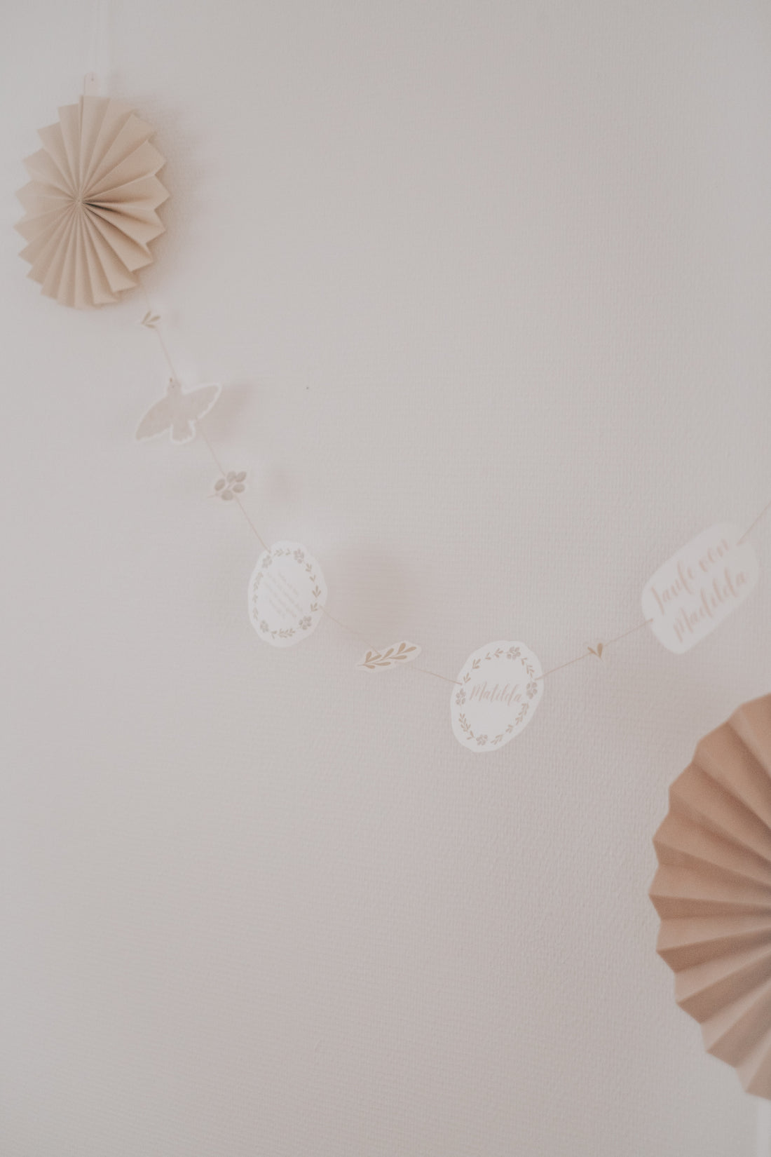 Girlande Taufe Taube