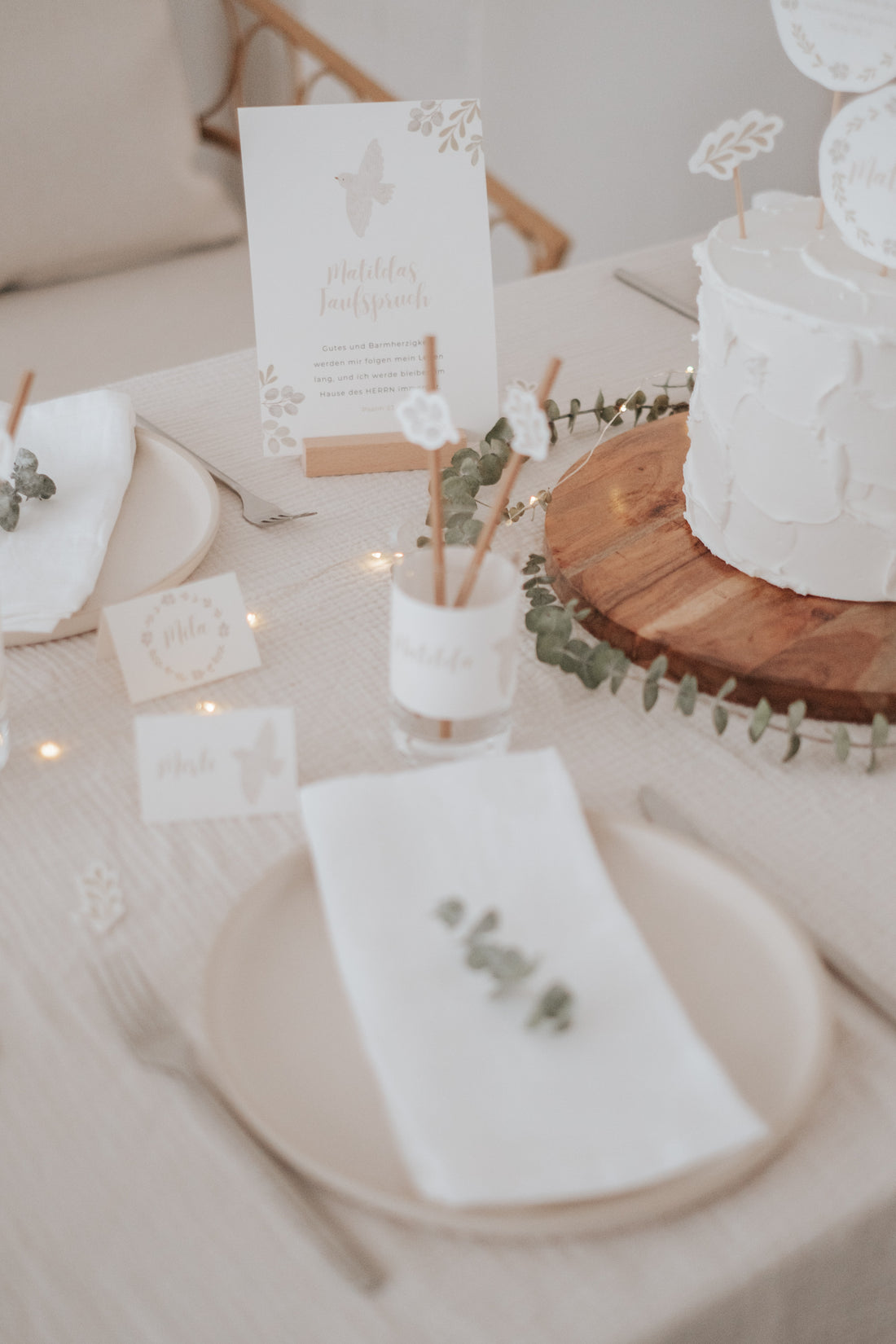 Taufspruch Taufe Taube