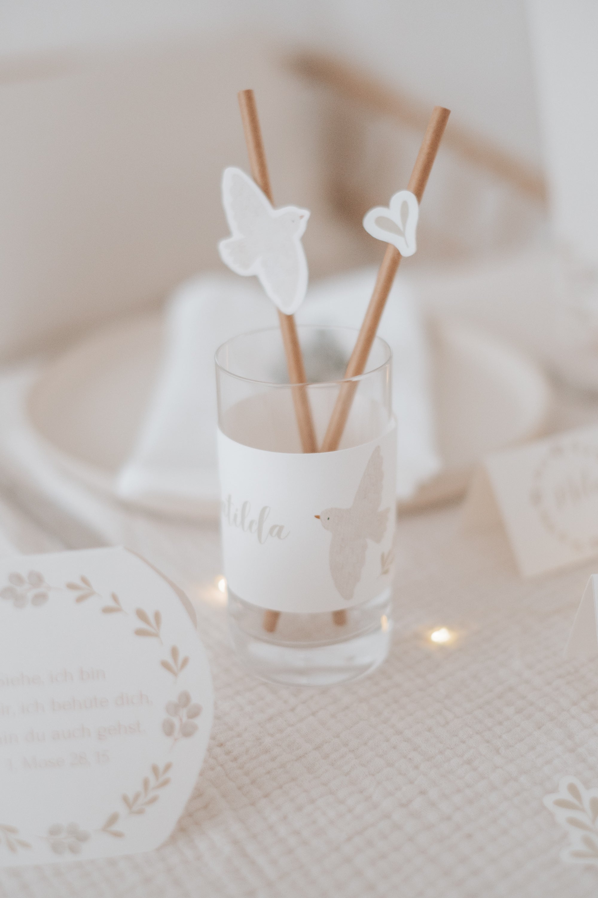 Banderolen Taufe Taube