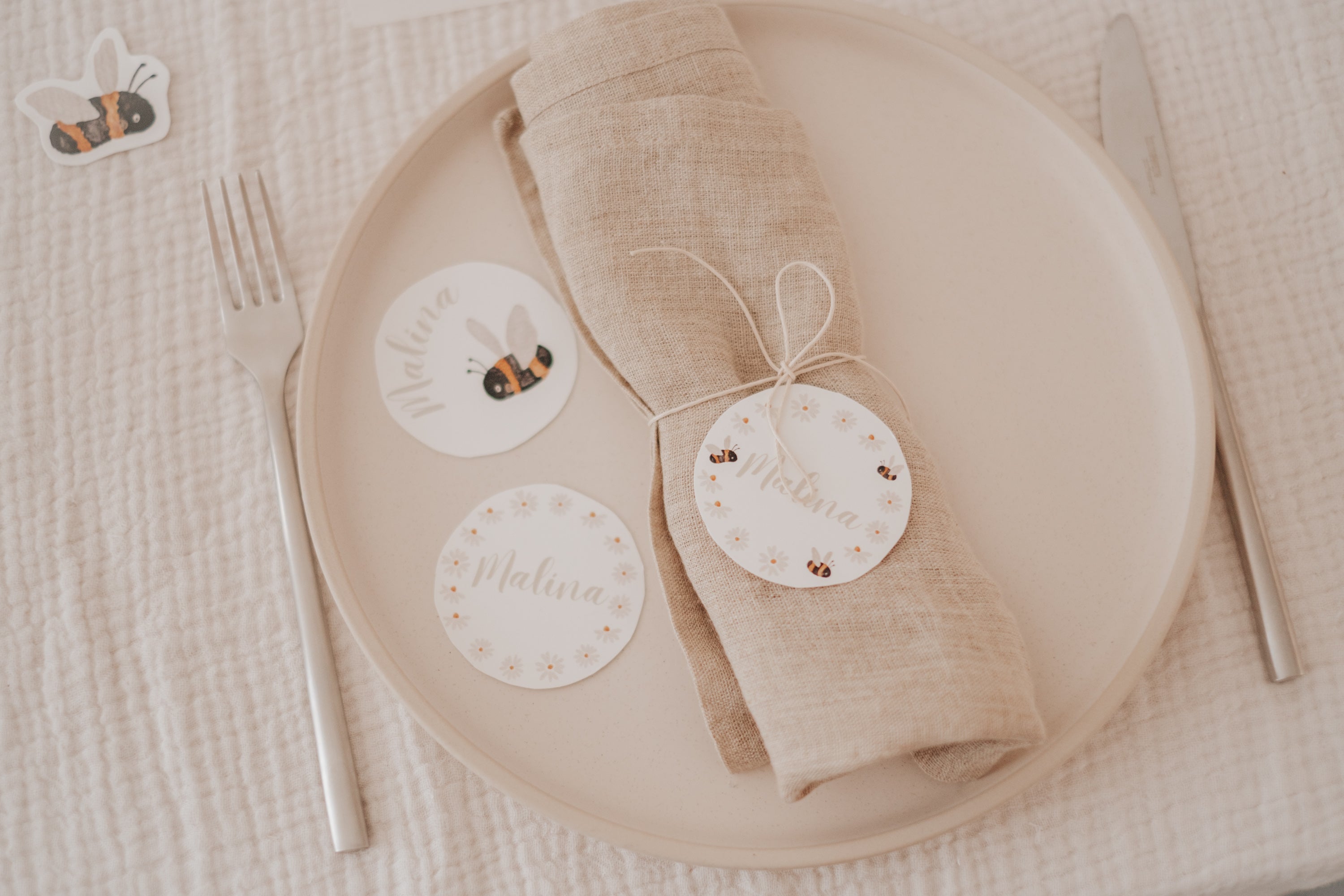 Geschenkanhänger Bienen