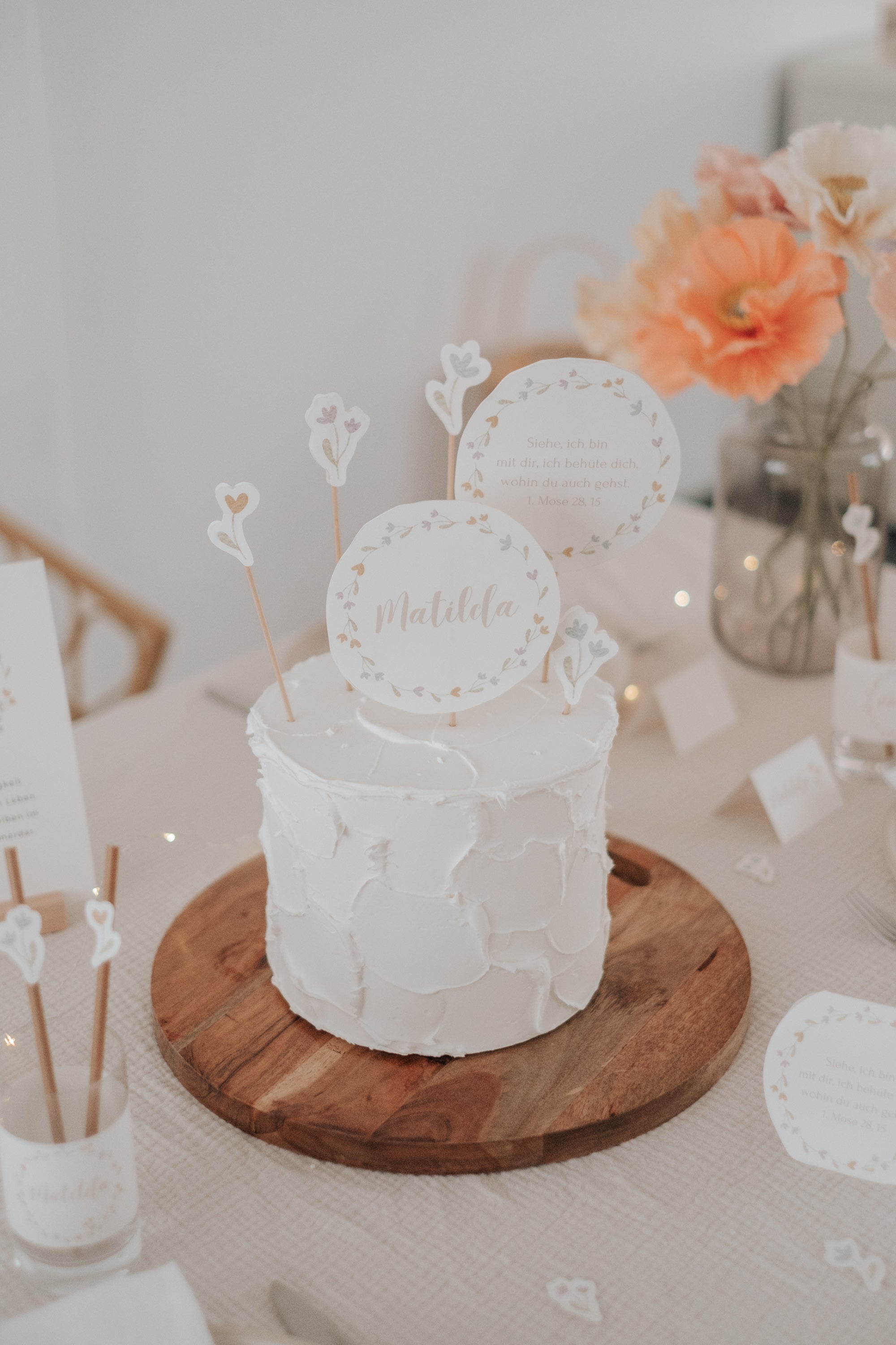 Set Taufe Blümchen - großes Bundle