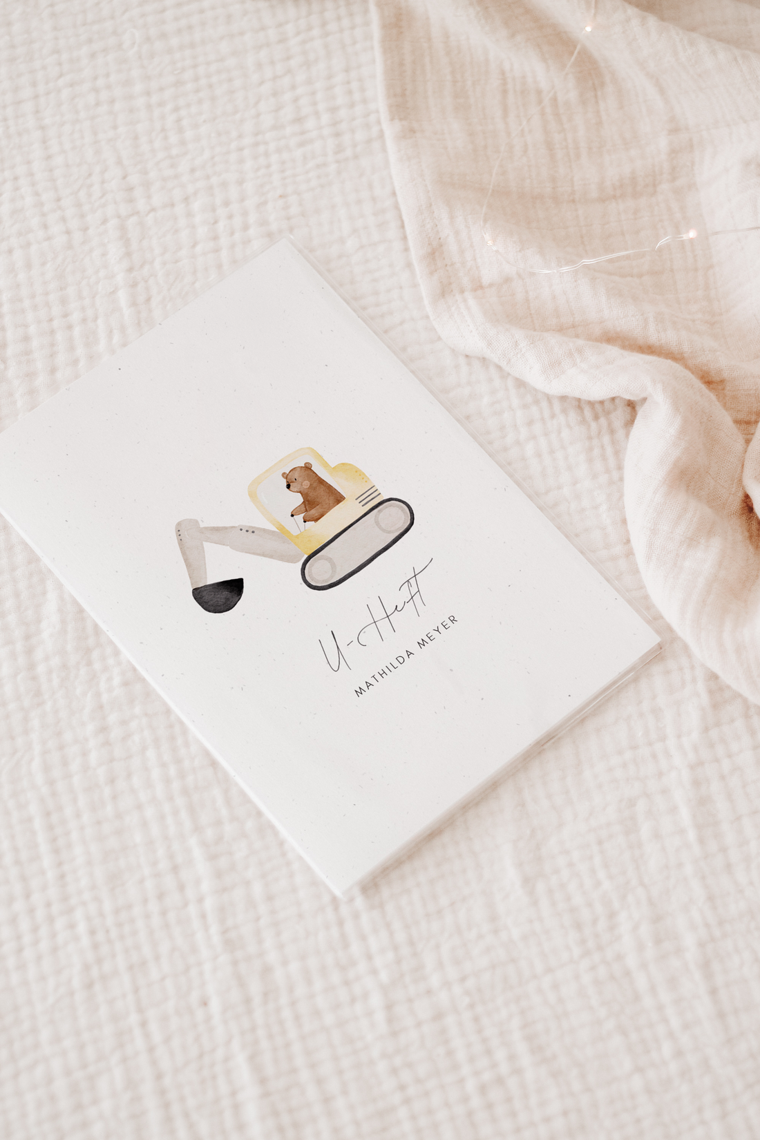 U-Heft Hülle Bär Bagger