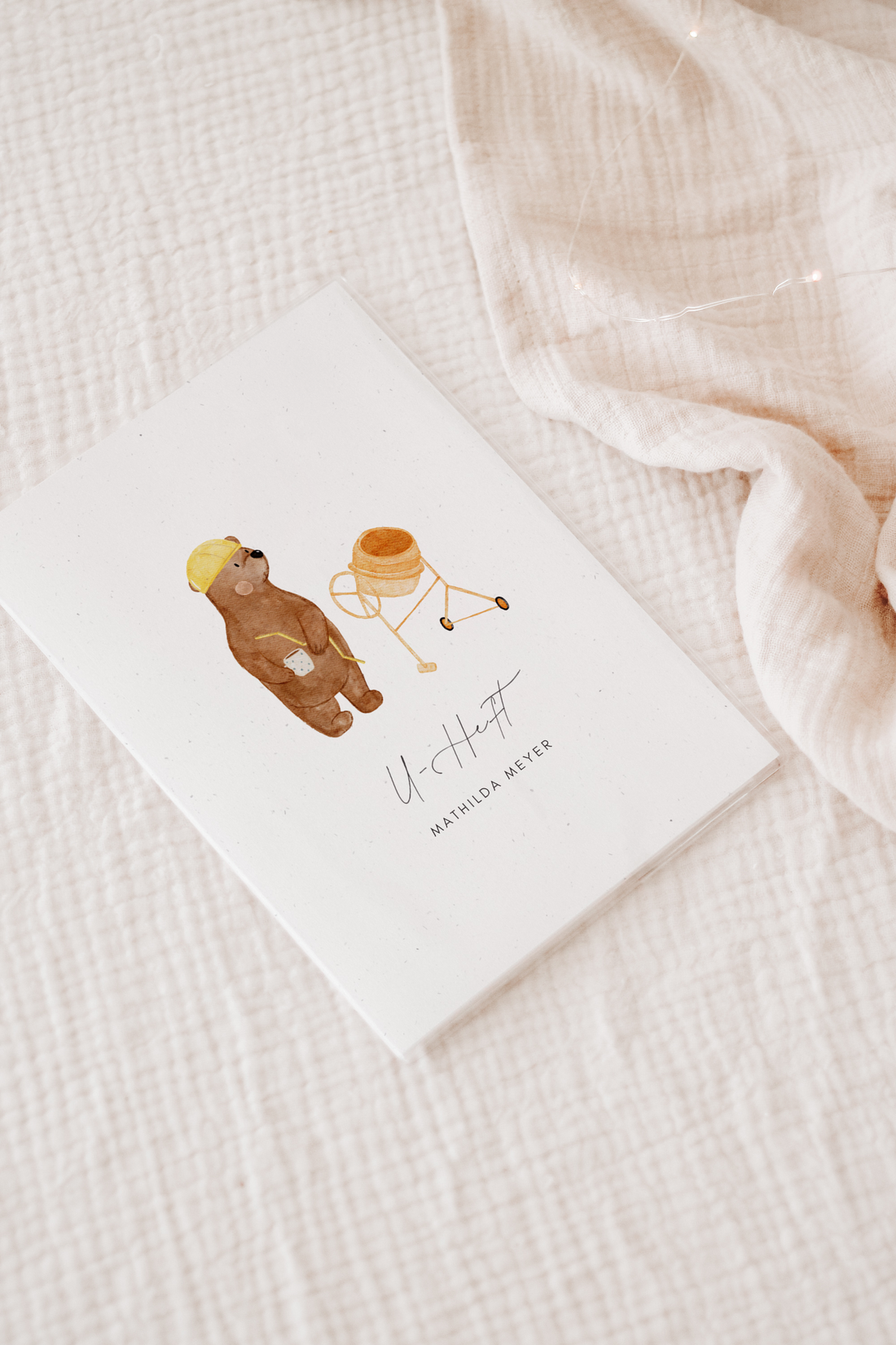 U-Heft Hülle Bär Baustelle