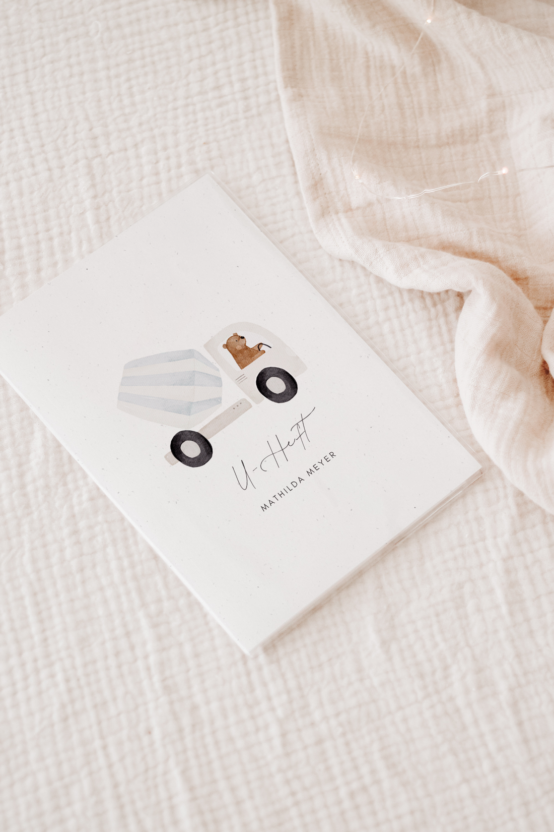 U-Heft Hülle Bär Betonmischer