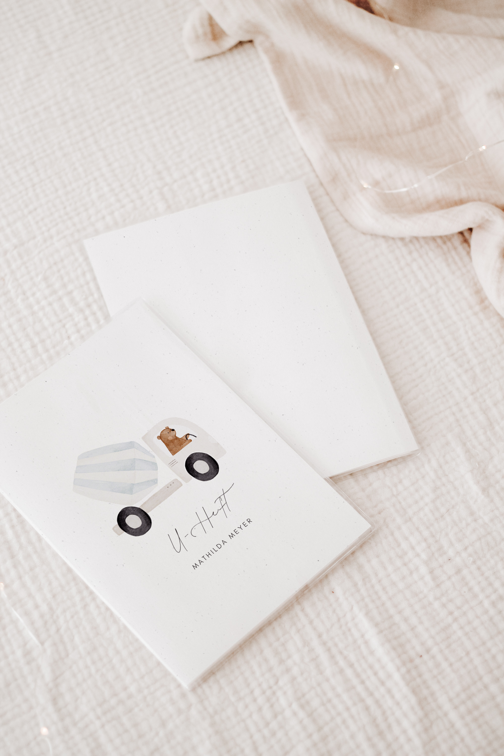 U-Heft Hülle Bär Betonmischer