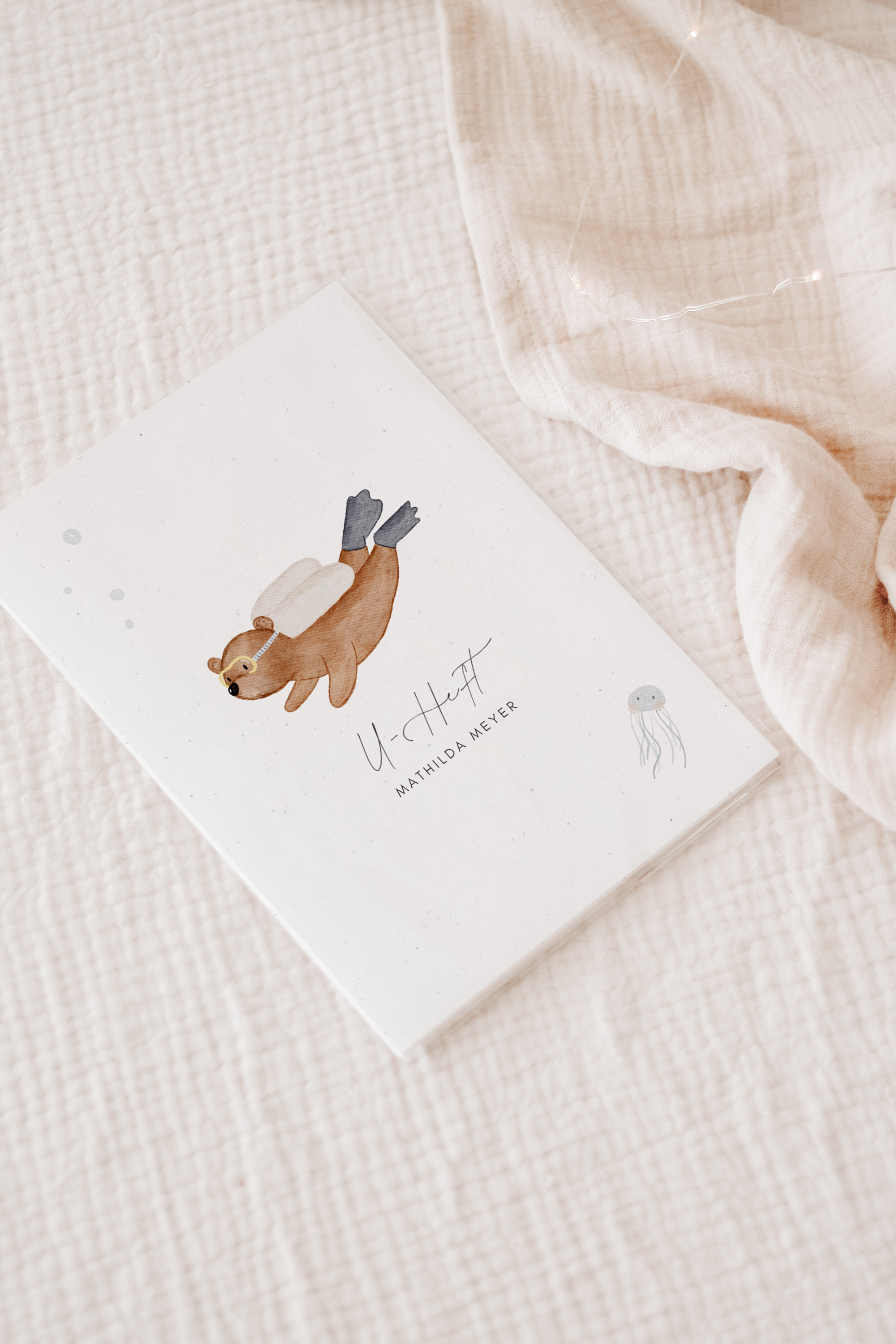 U-Heft Hülle Bär Taucher