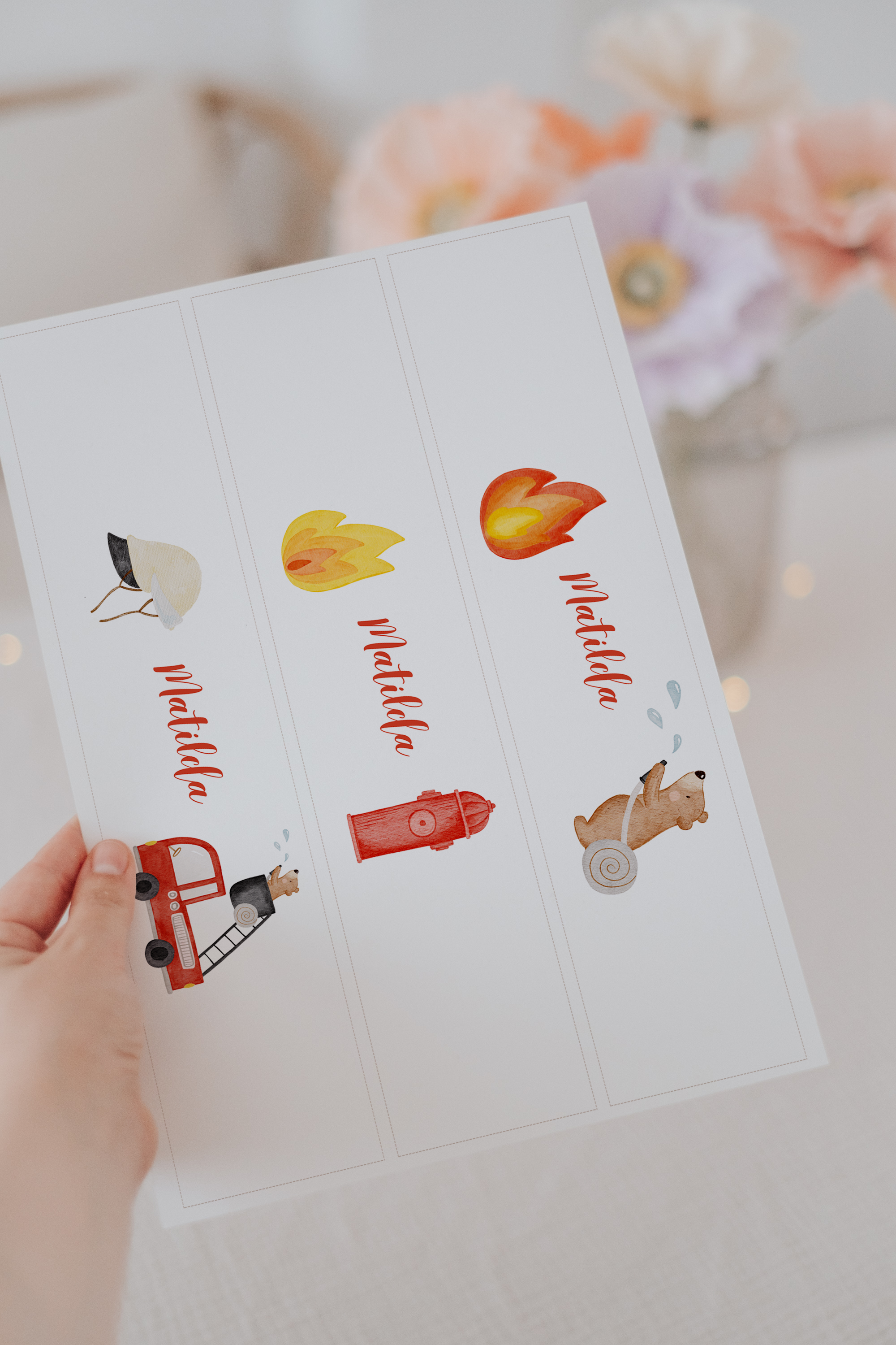 Banderolen Feuerwehr Bär