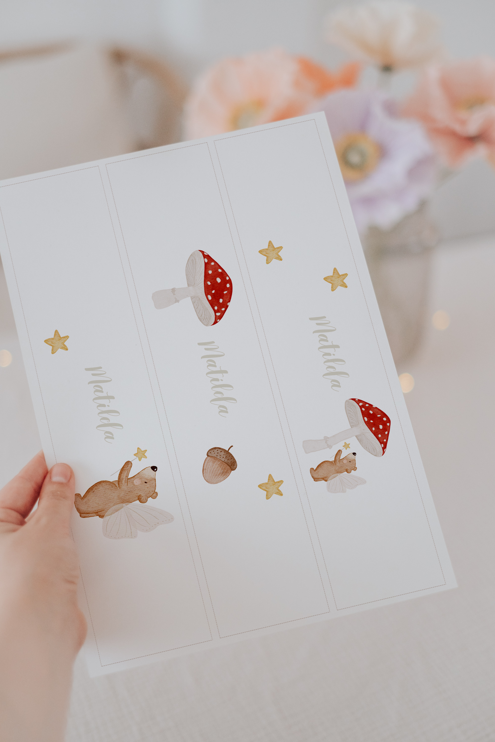 Banderolen Pilz und Bär