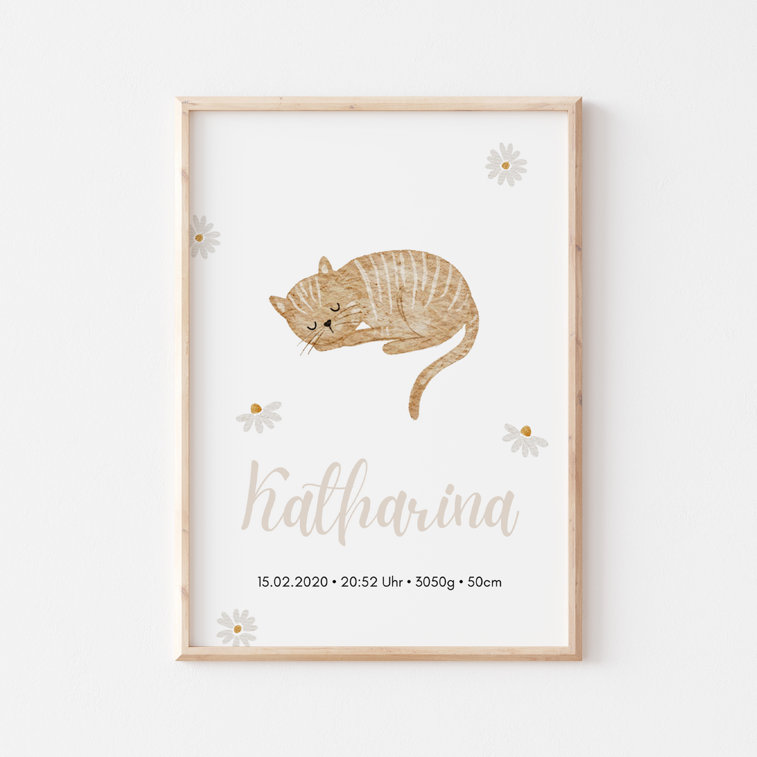 Geburtsposter Bauernhof Hund