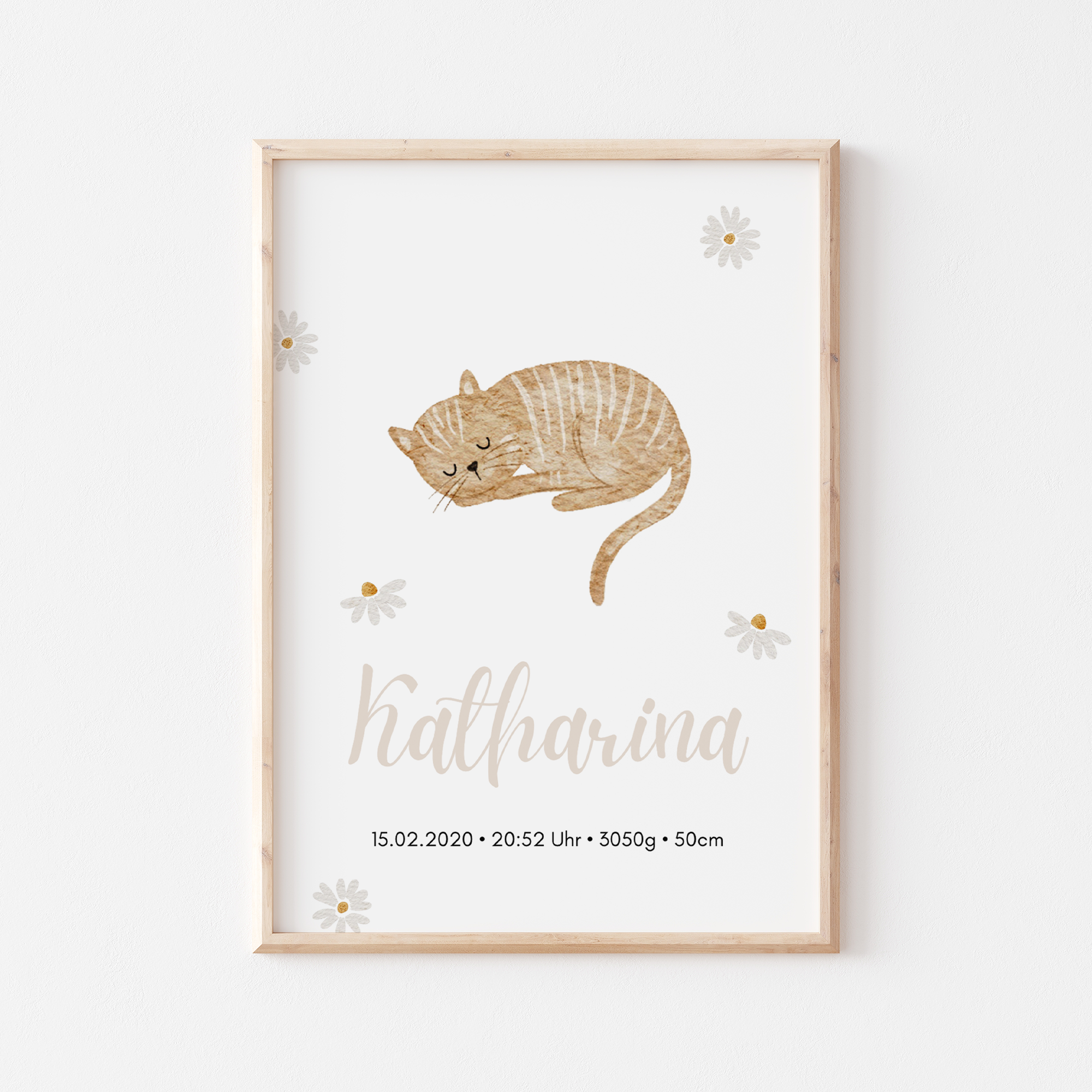 Geburtsposter Bauernhof Traktor