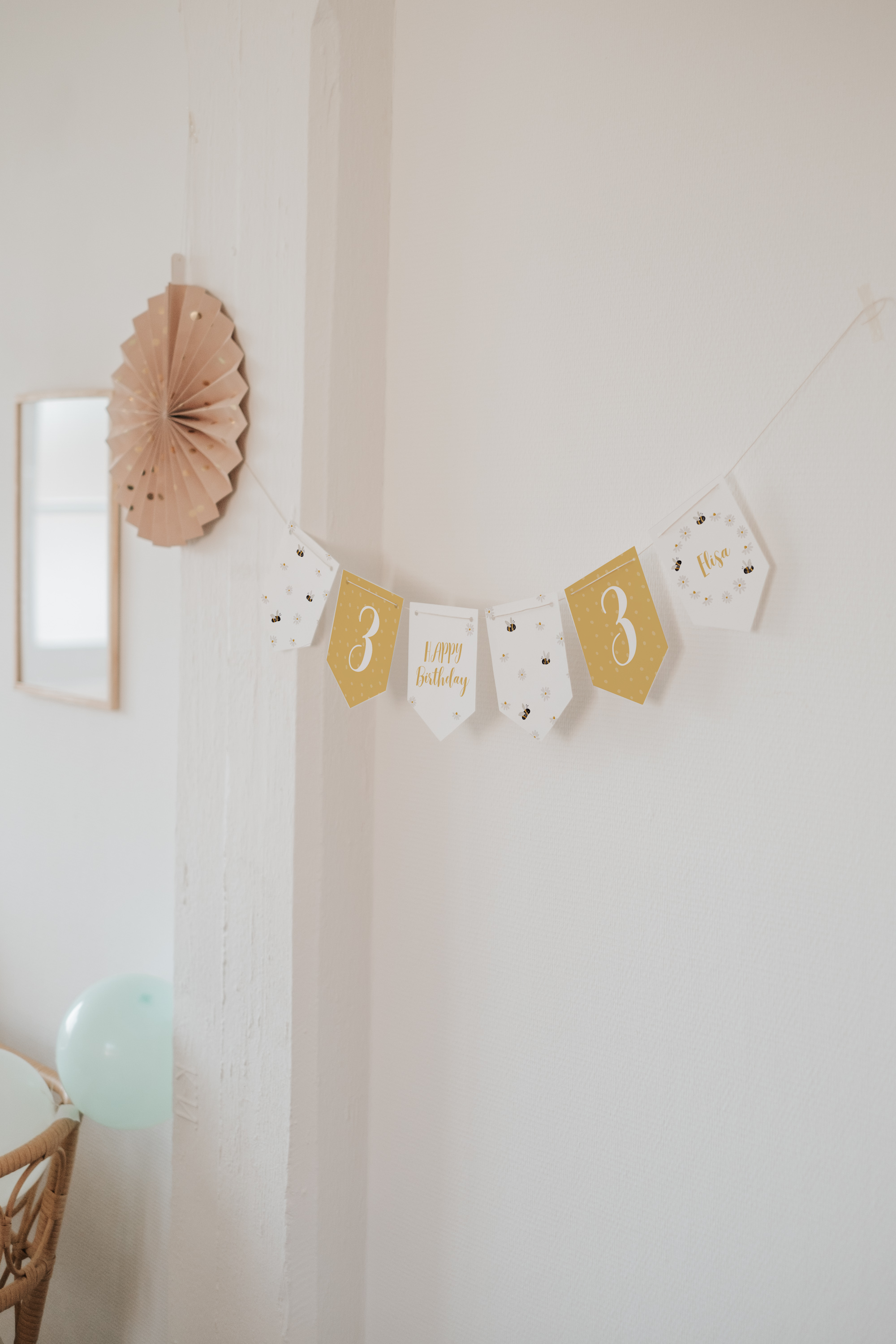 Girlande Bienen Wimpel