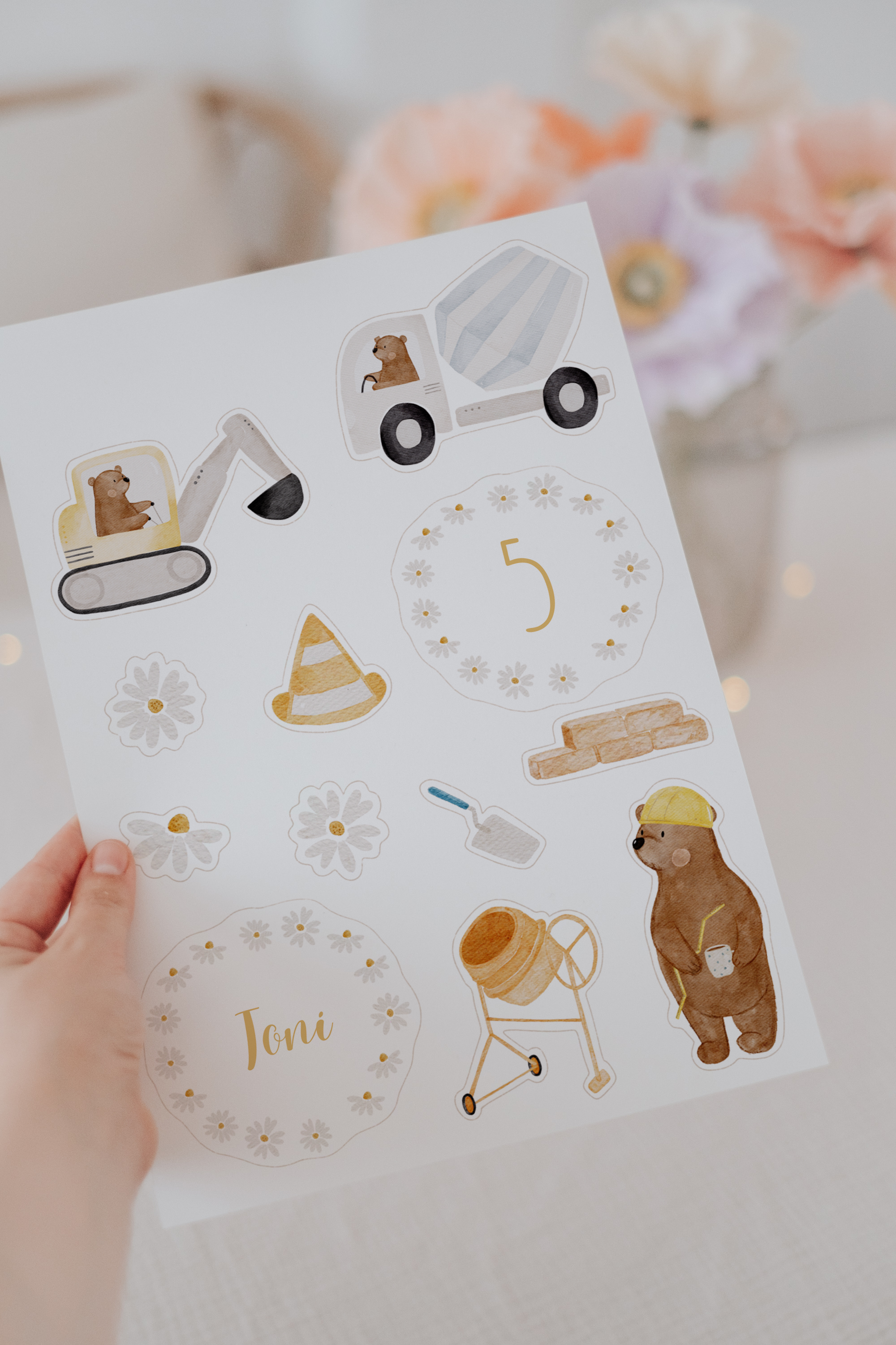 Caketopper Baustelle