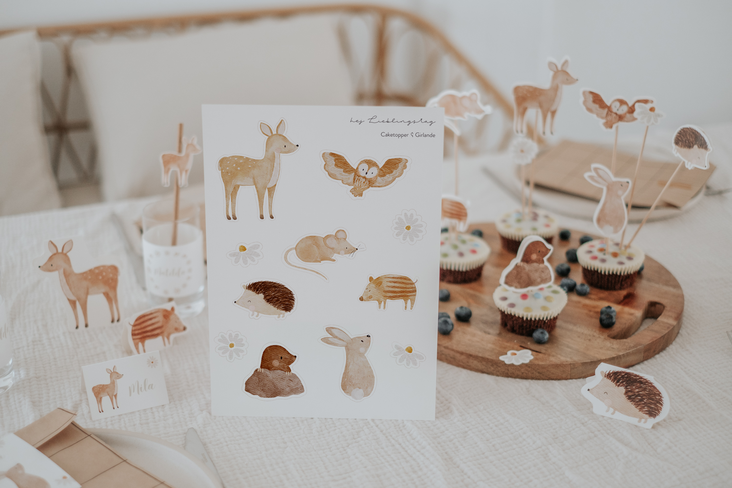 Caketopper Waldtiere