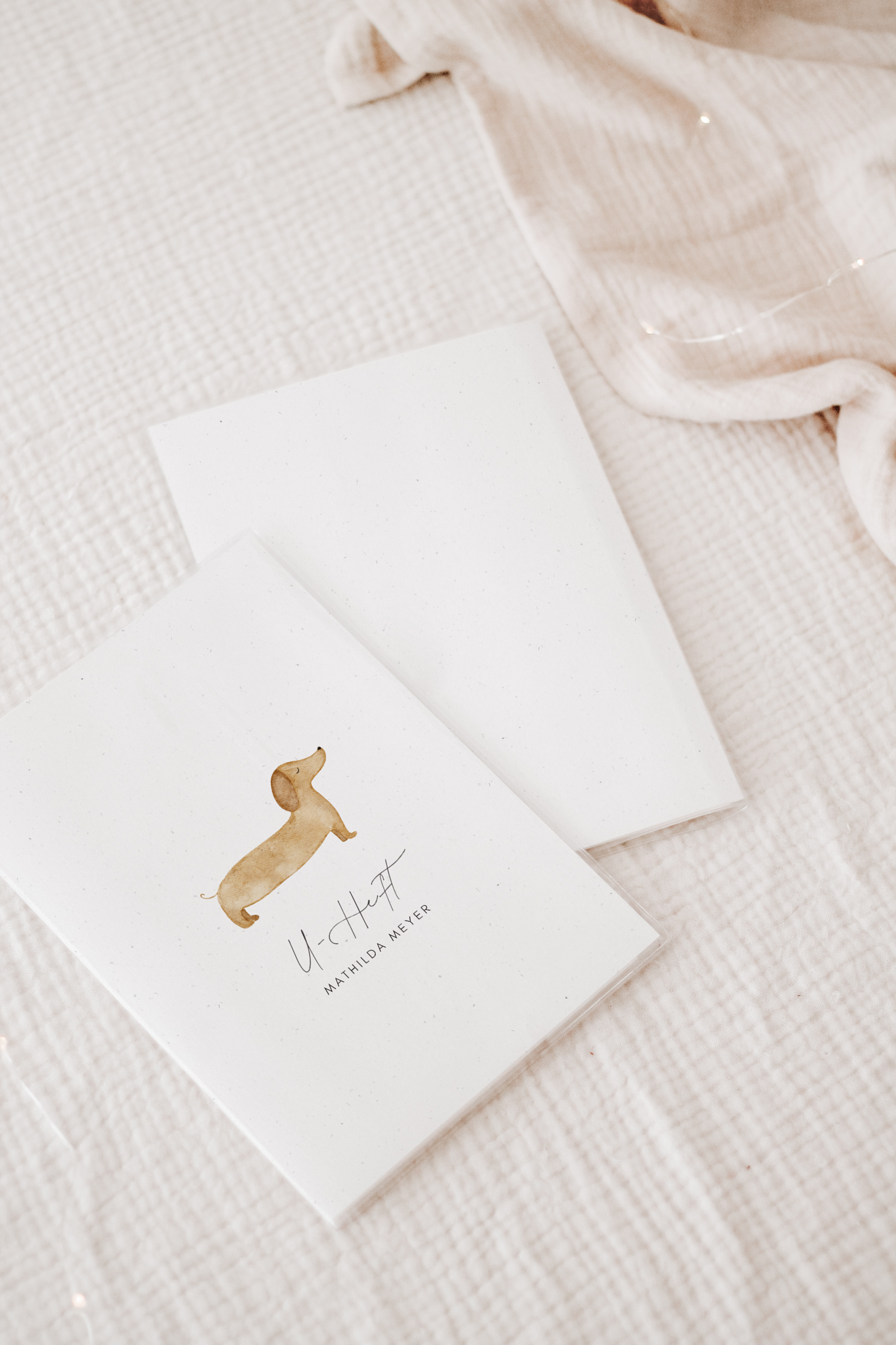 U-Heft Hülle Dackel