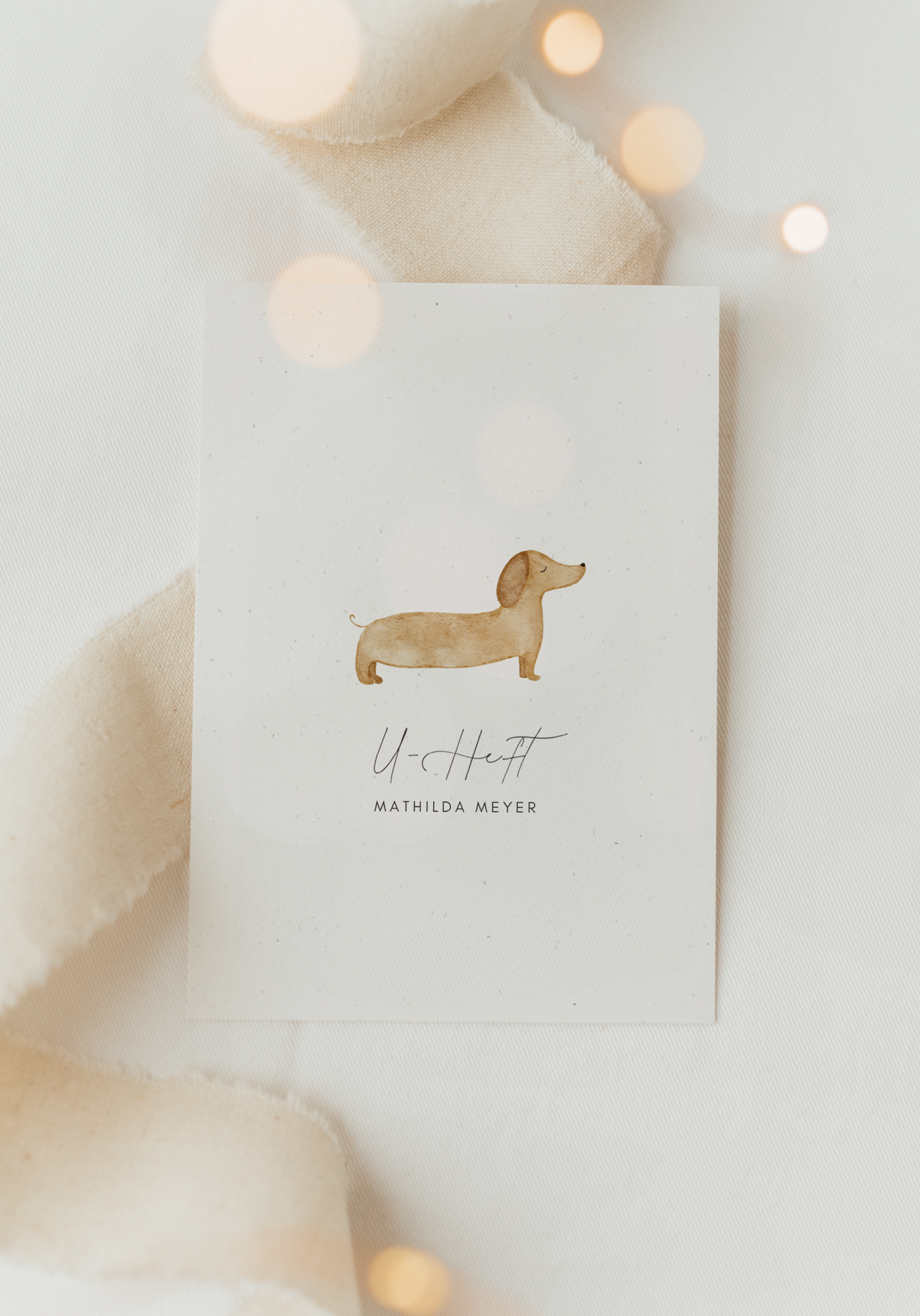 U-Heft Hülle Dackel