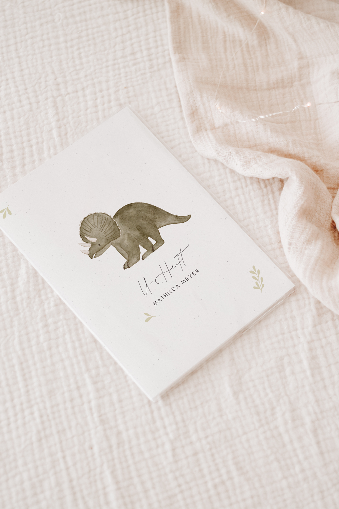 U-Heft Hülle Dinosaurier Triceratops