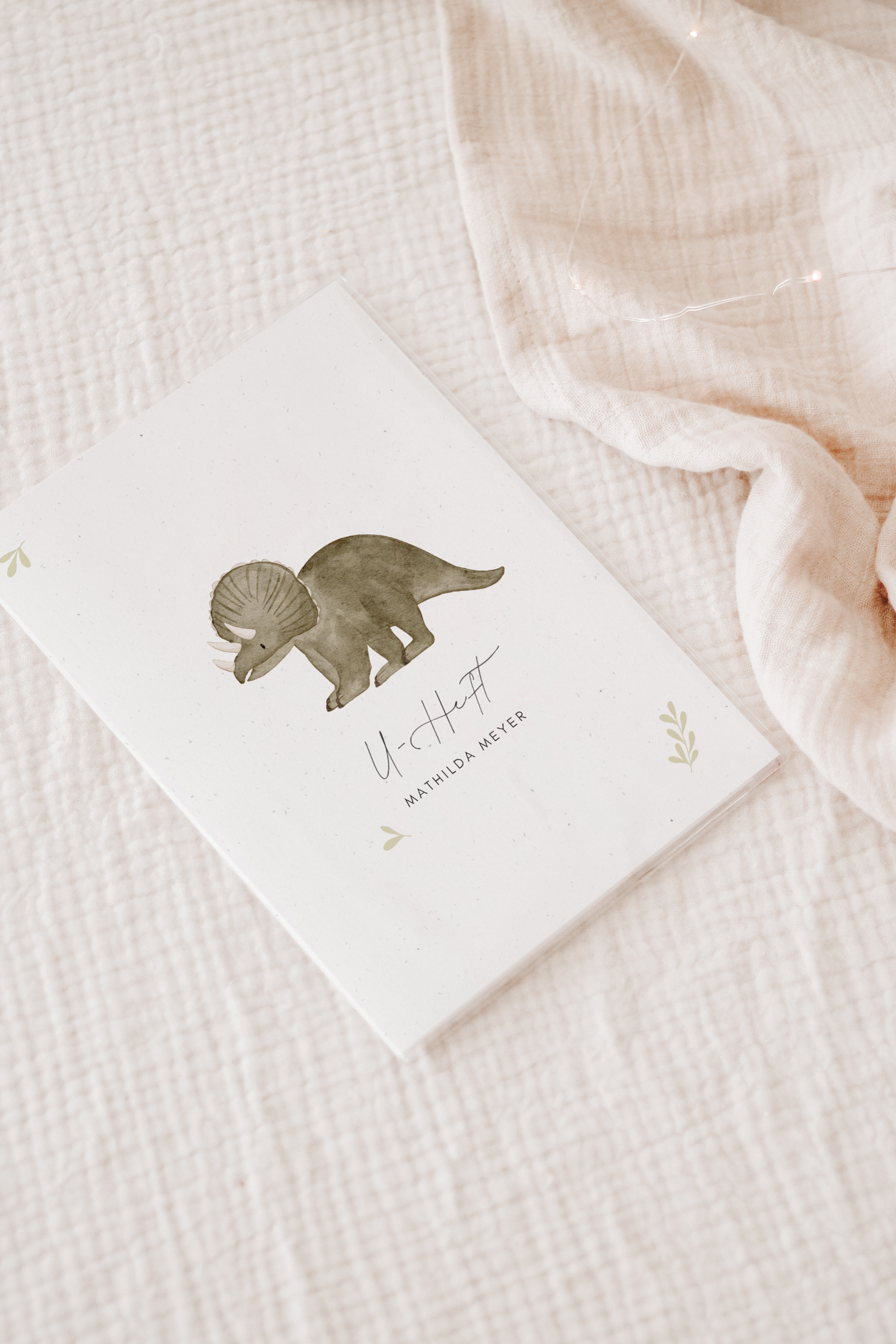 U-Heft Hülle Dinosaurier Triceratops