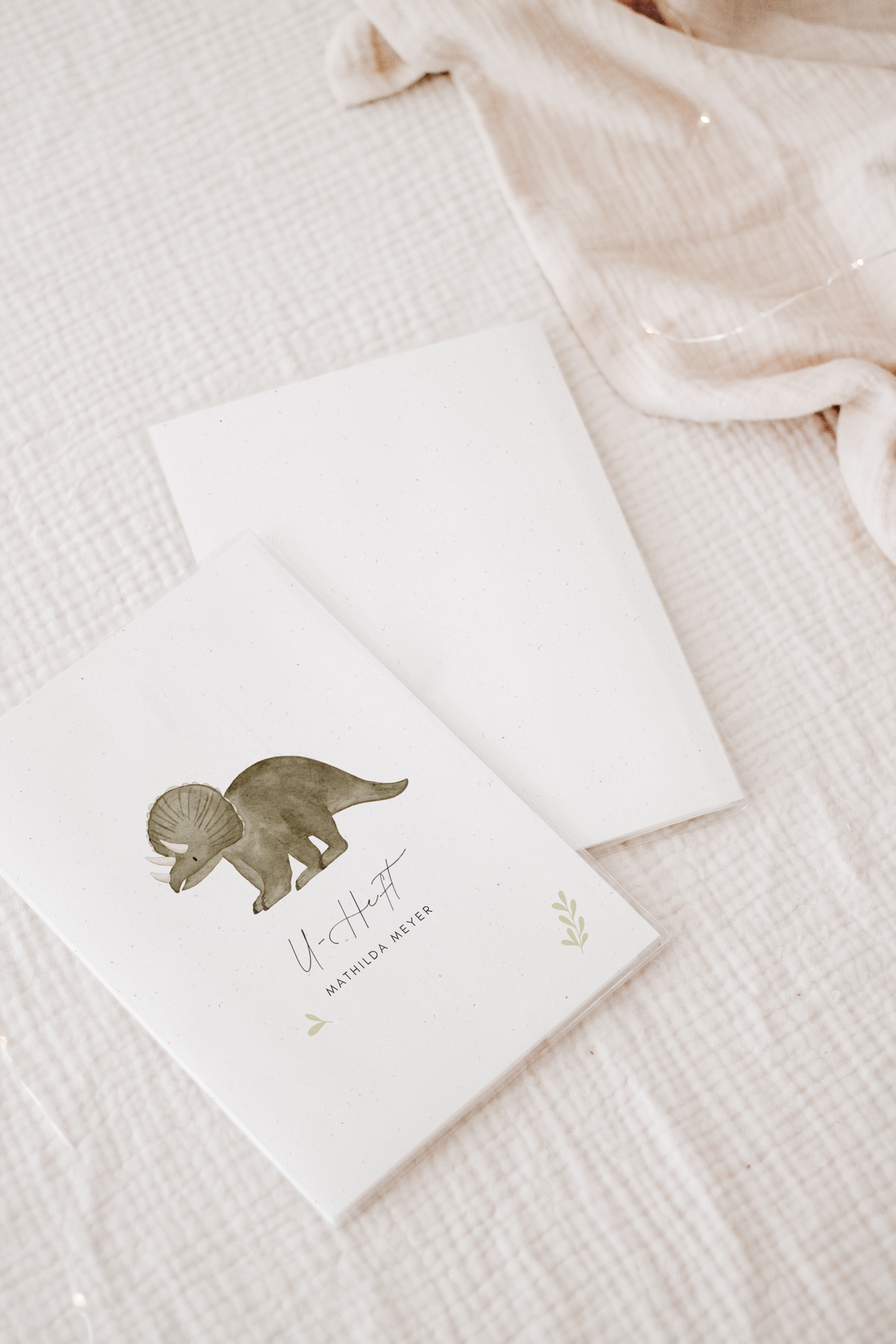 U-Heft Hülle Dinosaurier Triceratops