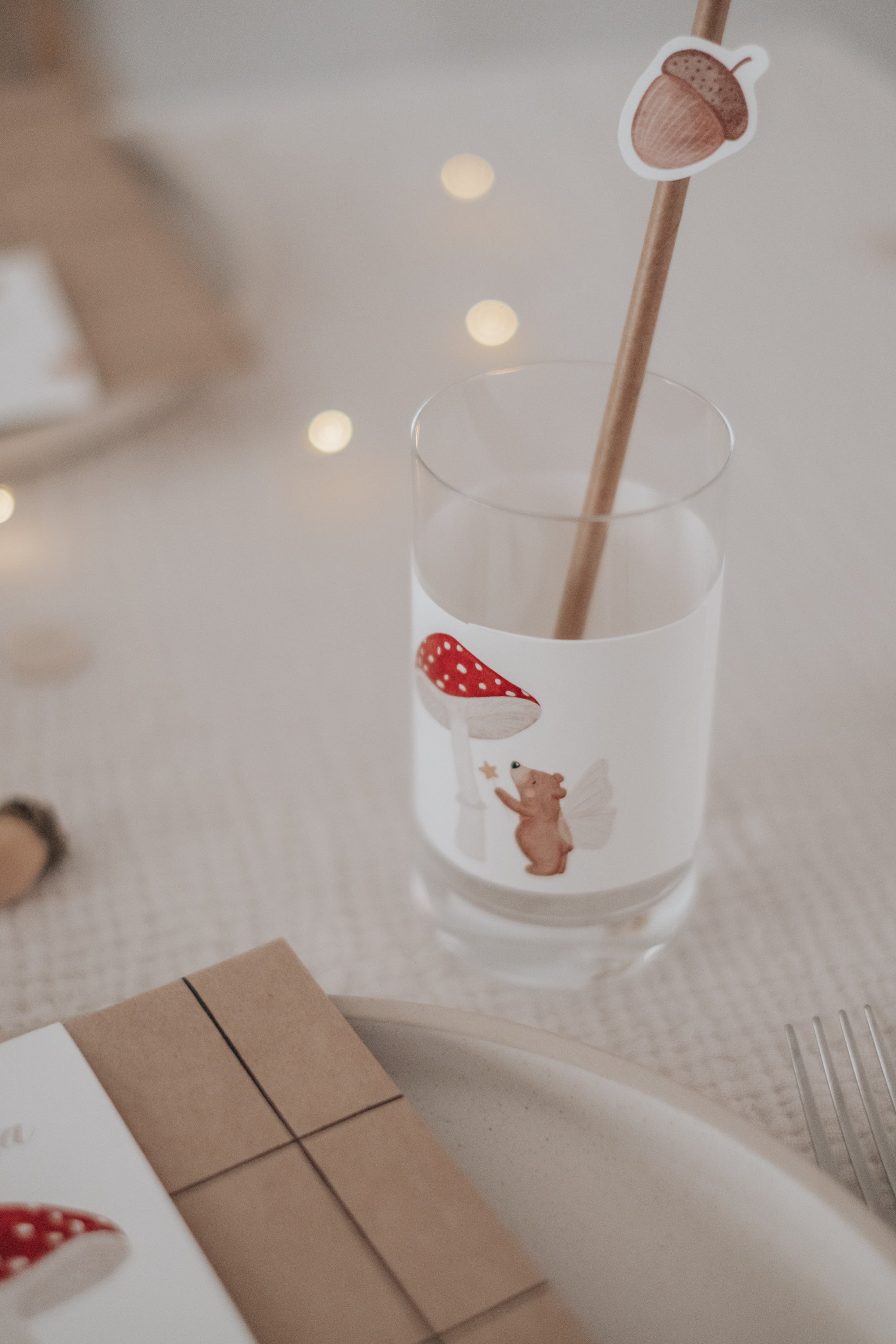 Banderolen Pilz und Bär