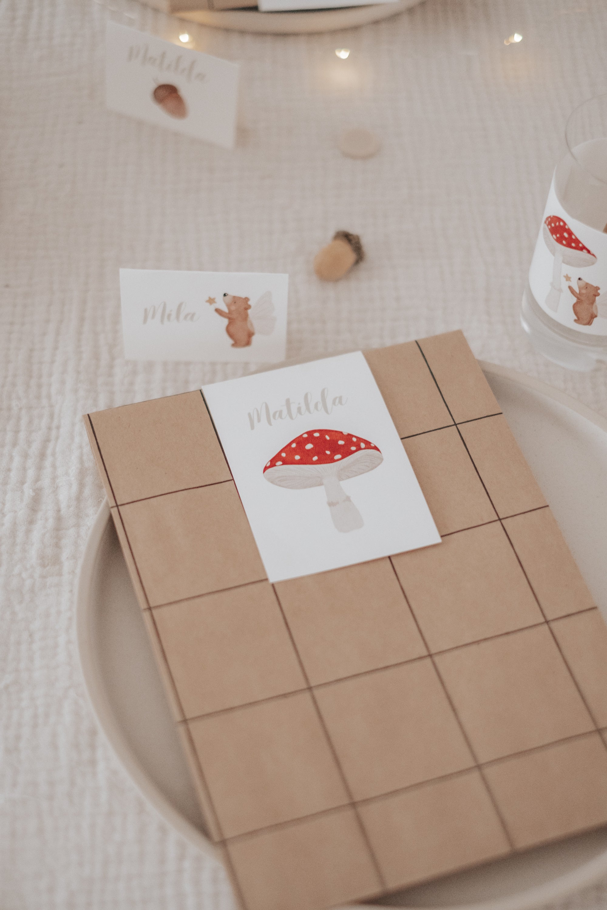 Geschenktüten Pilz und Bär