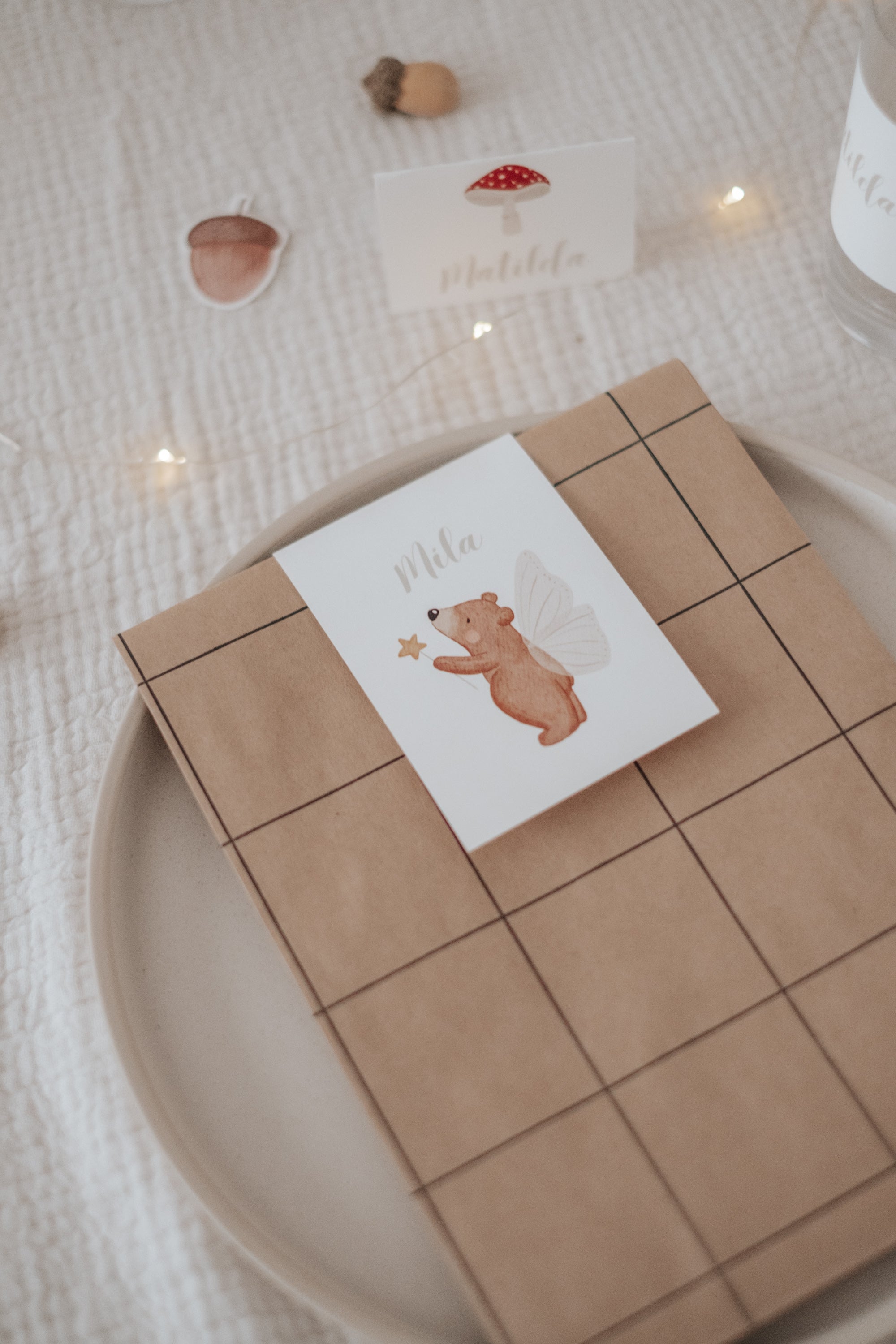 Geschenktüten Pilz und Bär