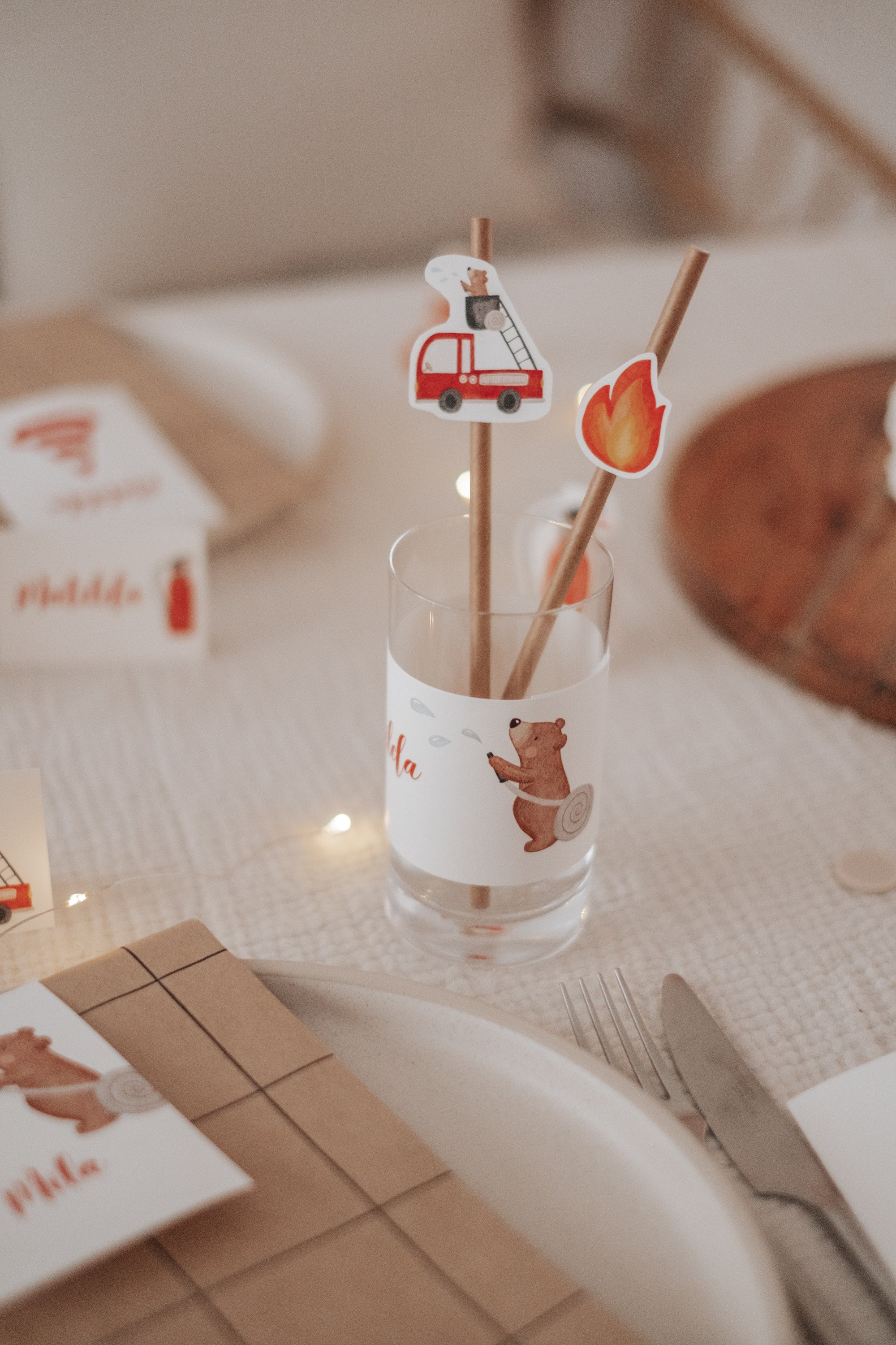 Banderolen Feuerwehr Bär