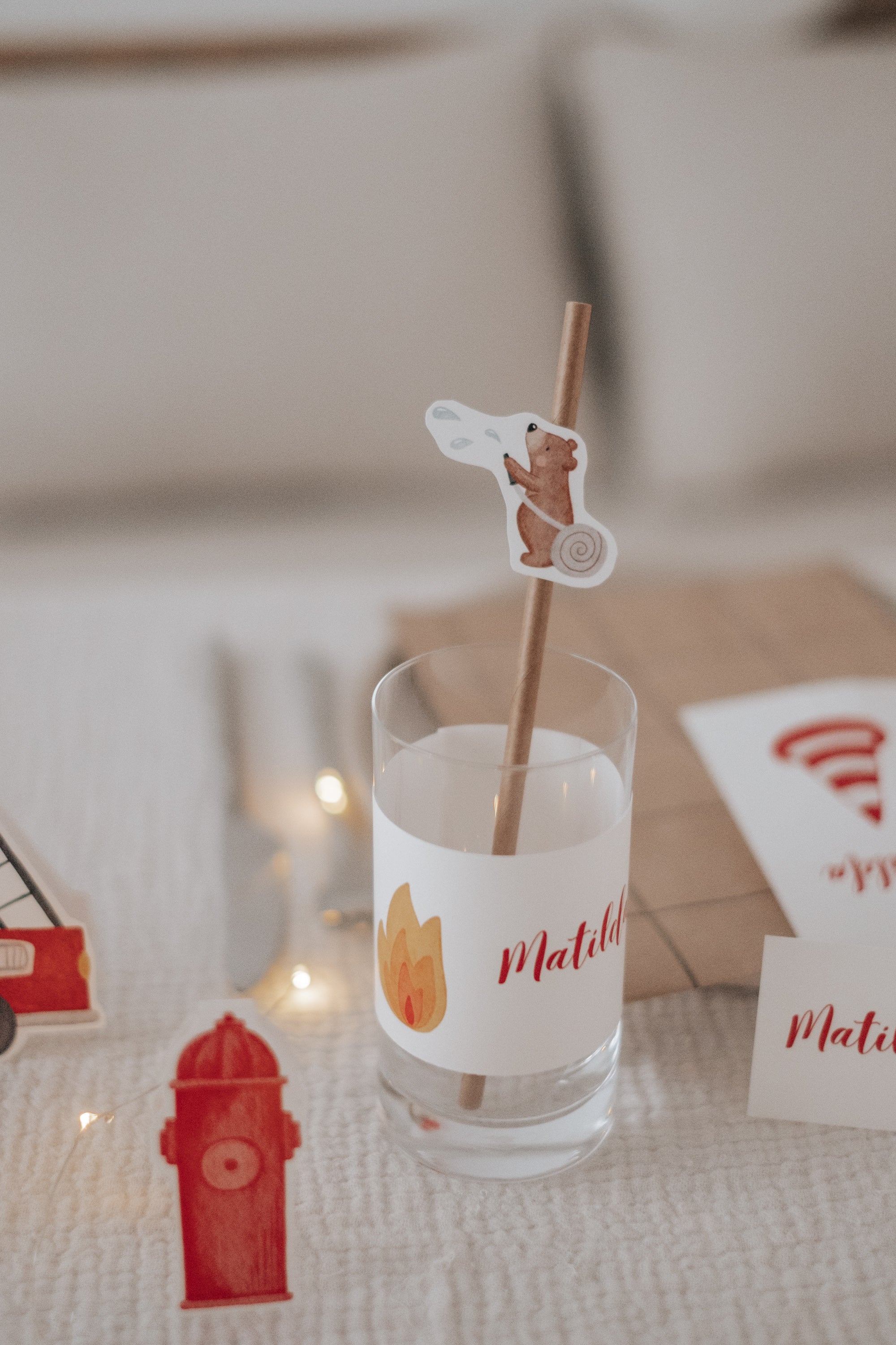 Banderolen Feuerwehr Bär