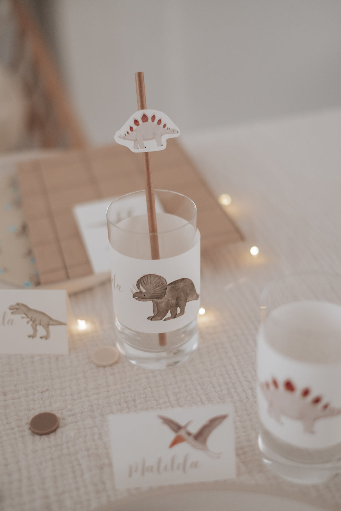 Strohhalme Dinosaurier