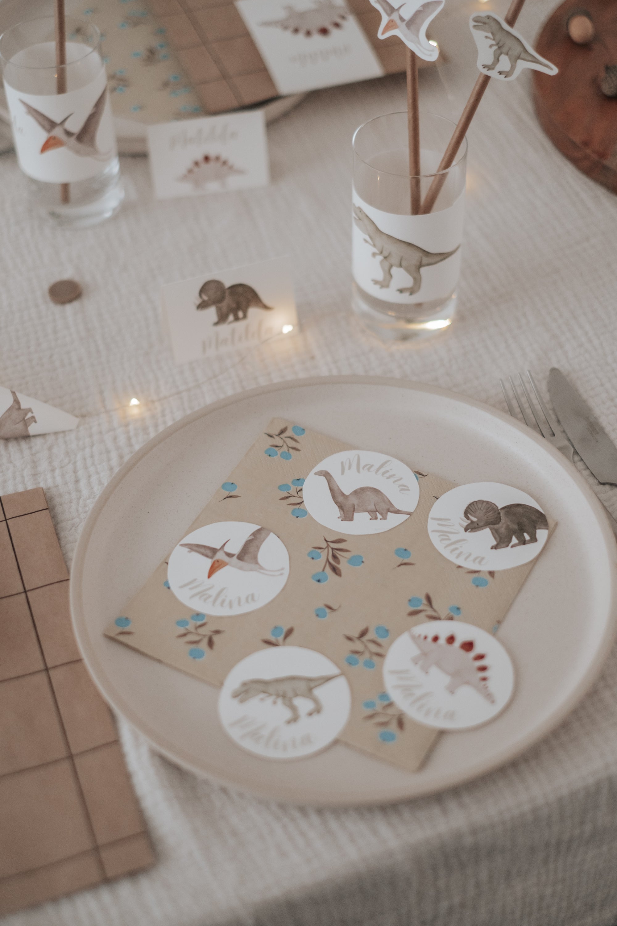 Geschenkanhänger Dinosaurier