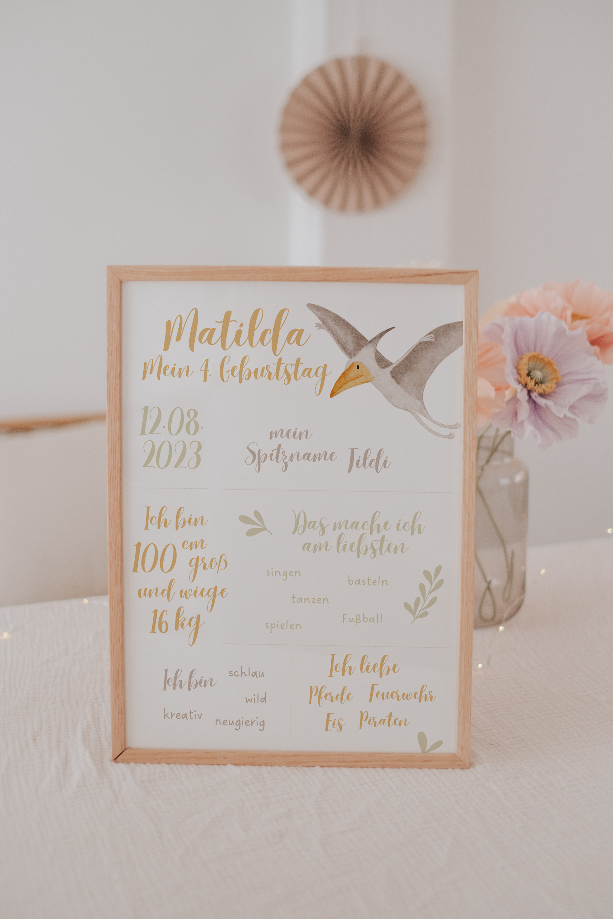 Meilensteintafel Dinosaurier Pteranodon